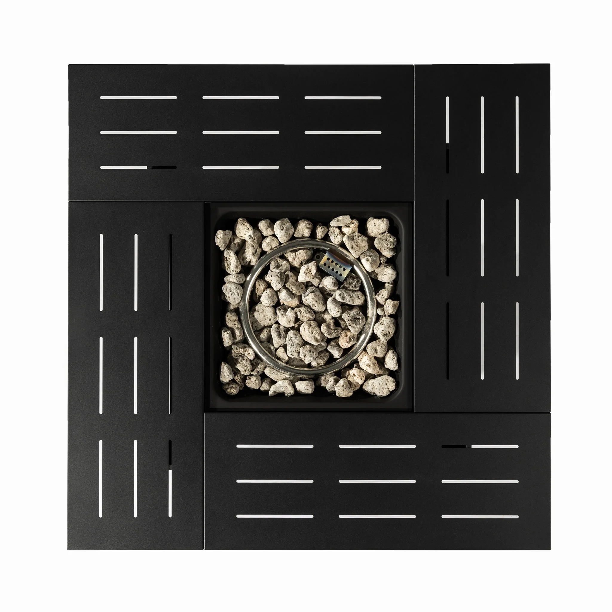 34" Propane Gas Fire Pit Table, 50000 Btu Rectangular Steel Fire Pit For Outside Patio Deck Garden Courtyard - Black - Image 3