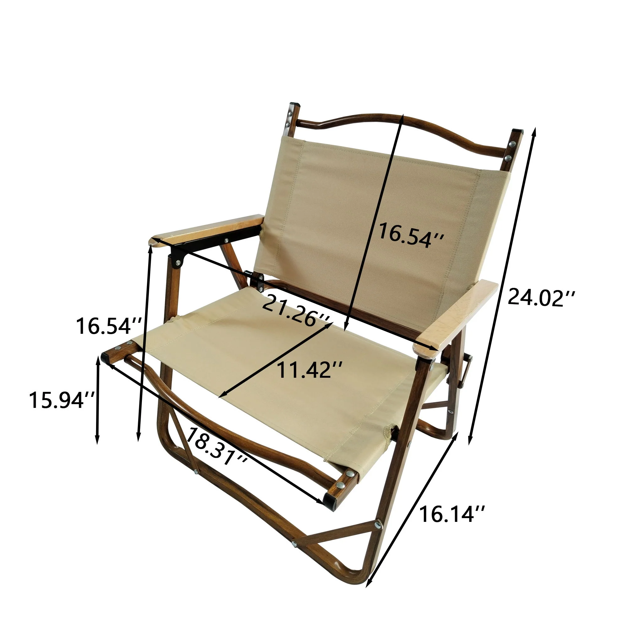 5 Pieces Dining Set, Multi-Function Foldable And Portable, 1 Dining Table & 4 Folding Chairs, Indoor And Outdoor Universal For Children - Natural - Image 4
