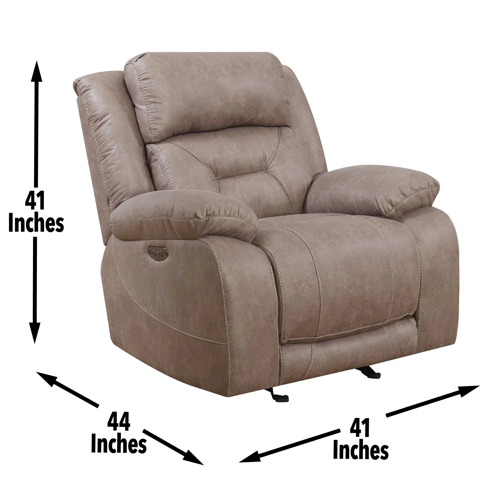 Steve Silver Aria - Power Reclining 3 Piece Living Room Set - Gray - Image 5