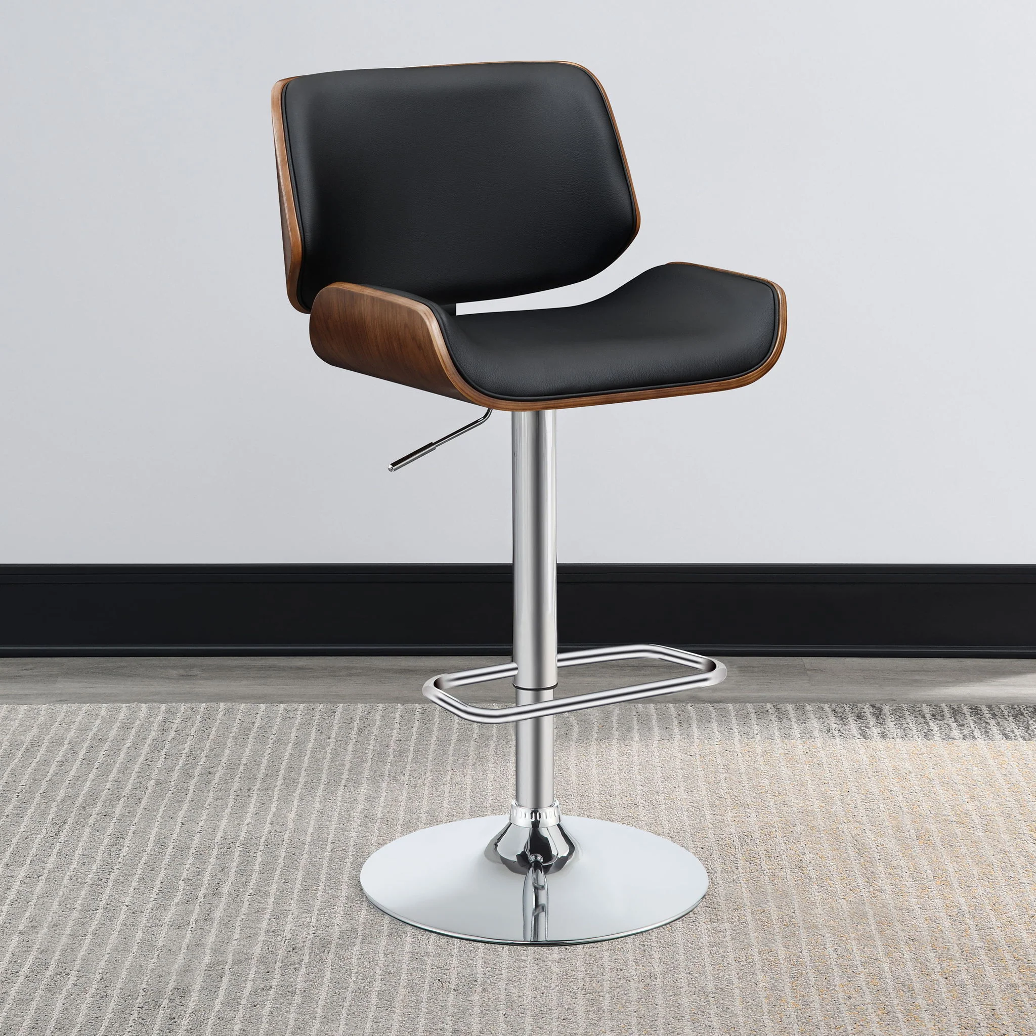 Adjustable Bar Stool - Black - Image 2