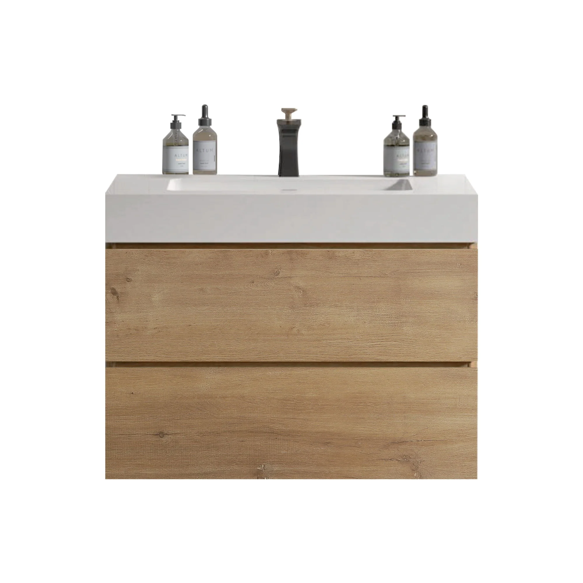 Alice - Bathroom Vanity With Sink, Large Storage Wall Mounted Floating Bathroom Vanity For Modern Bathroom - Image 6