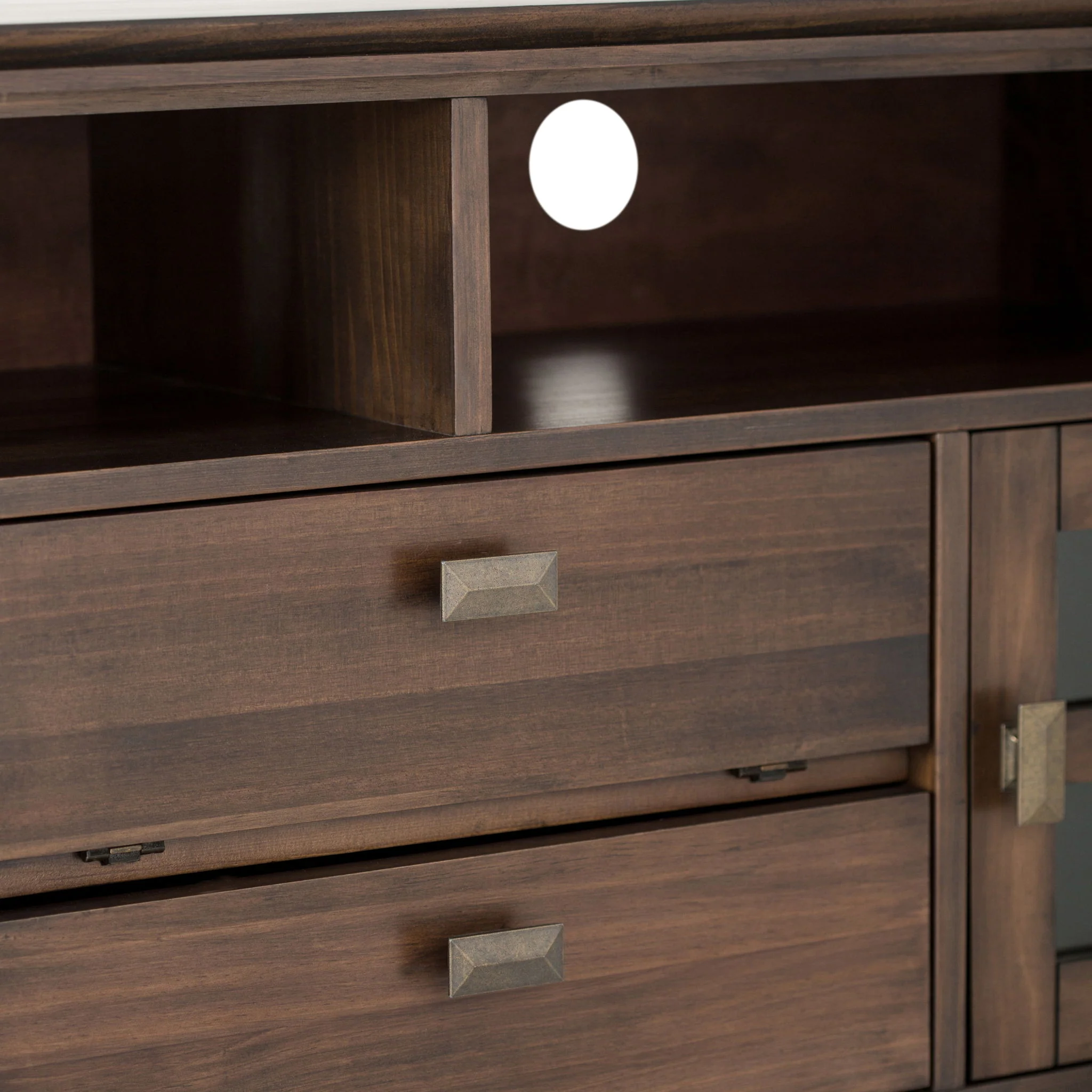 Artisan - TV Media Stand - Natural Aged Brown - Image 2