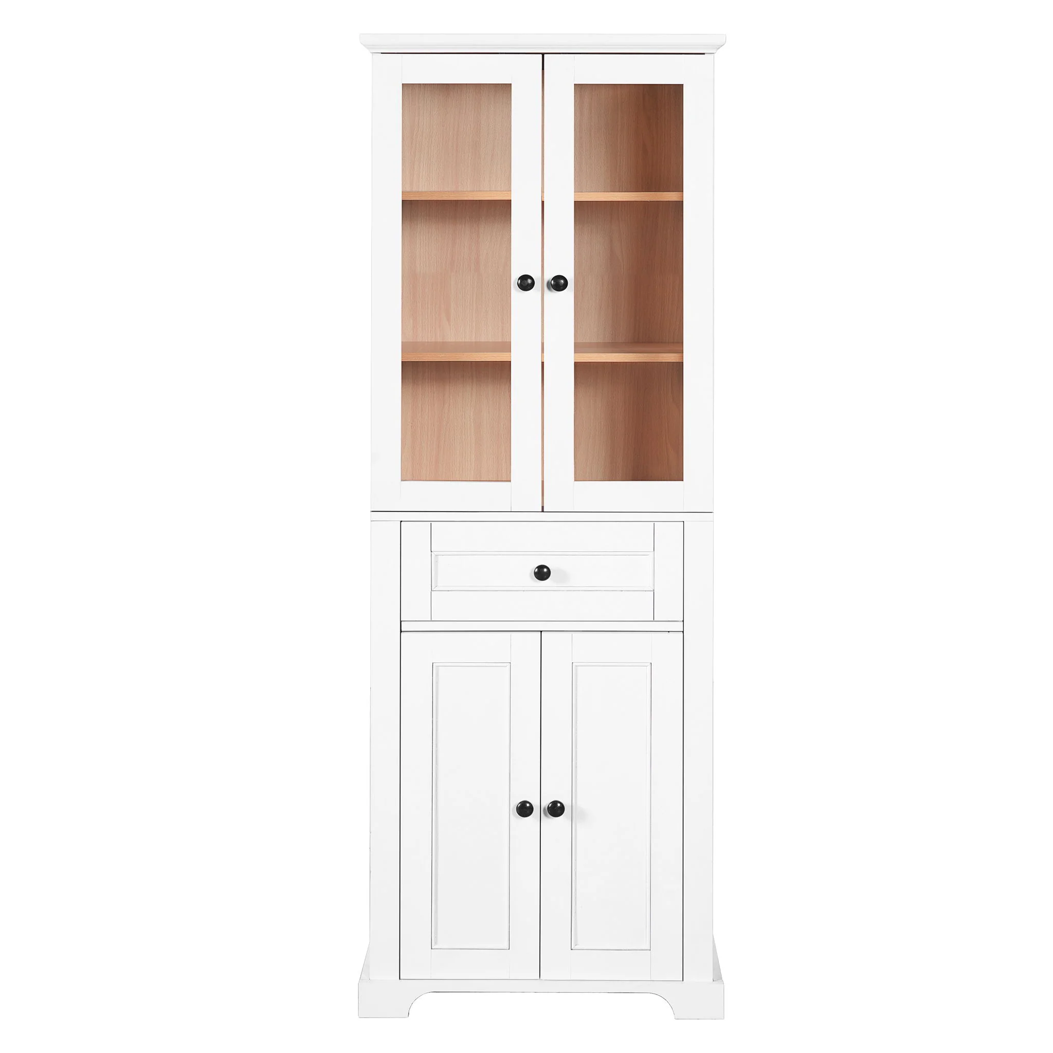 Bathroom Vanity & Tall Storage Cabinet Set With Doors, Adjustable Shelves, Soft Close Hinges, Sink - Image 2