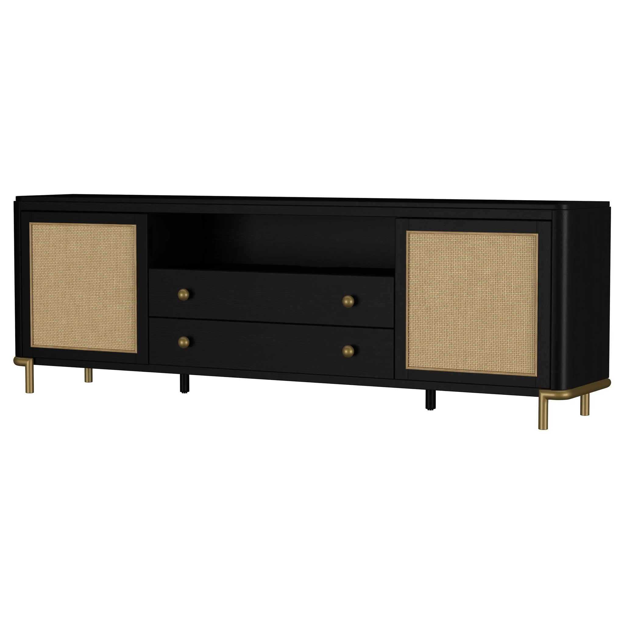 Benson - 2 Door TV Stand With Dual Drawers - Image 7