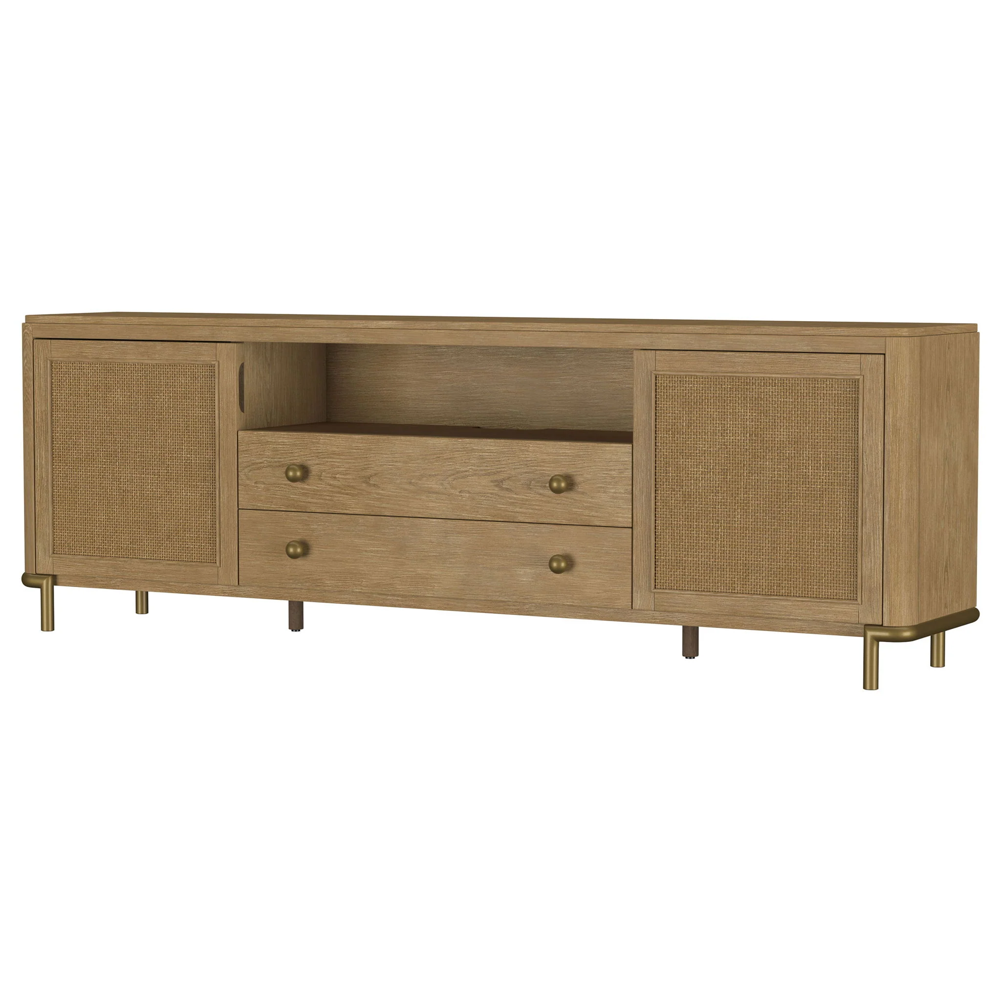 Benson - 2 Door TV Stand With Dual Drawers - Image 8