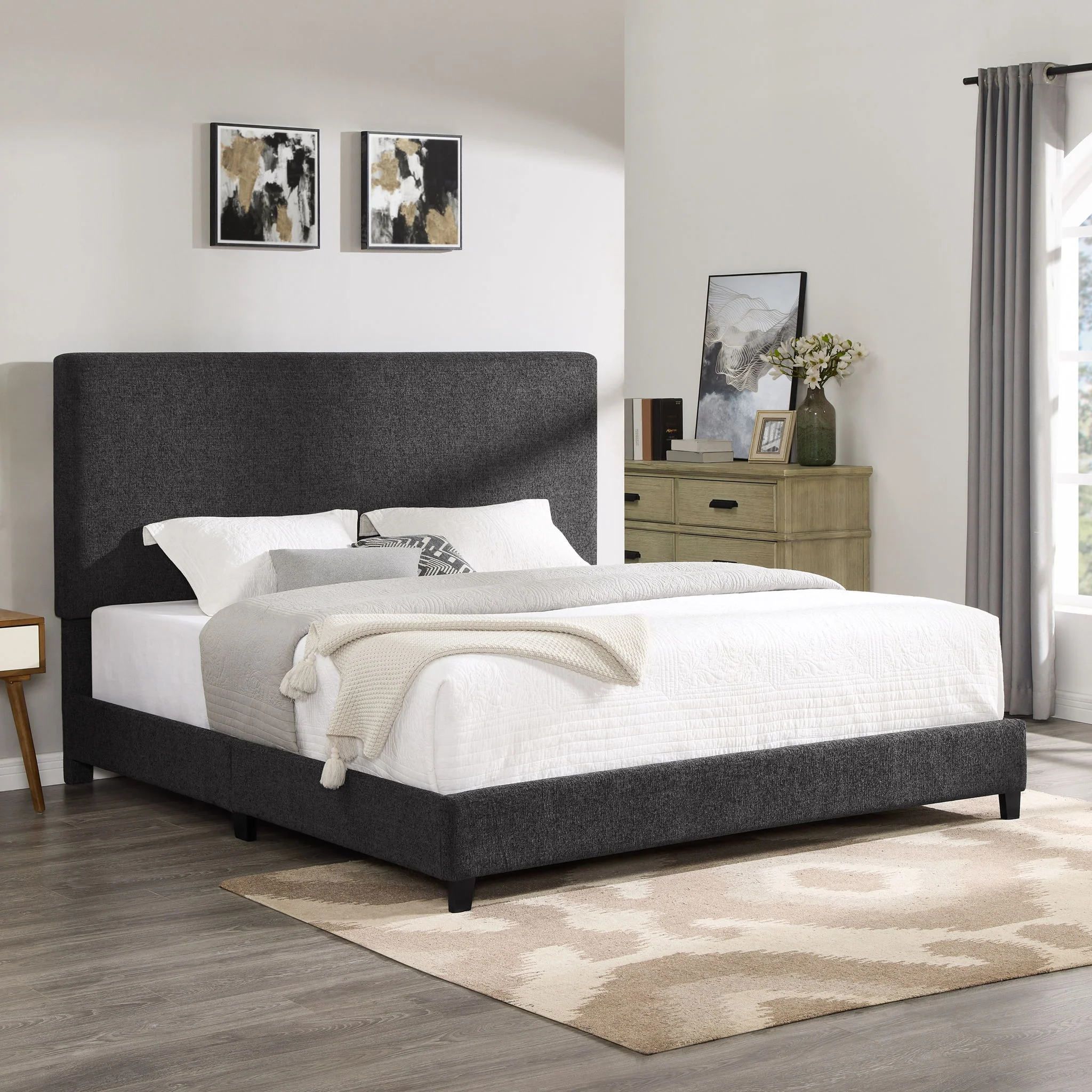 Platform Bed & Upholstered Headboard - Image 8