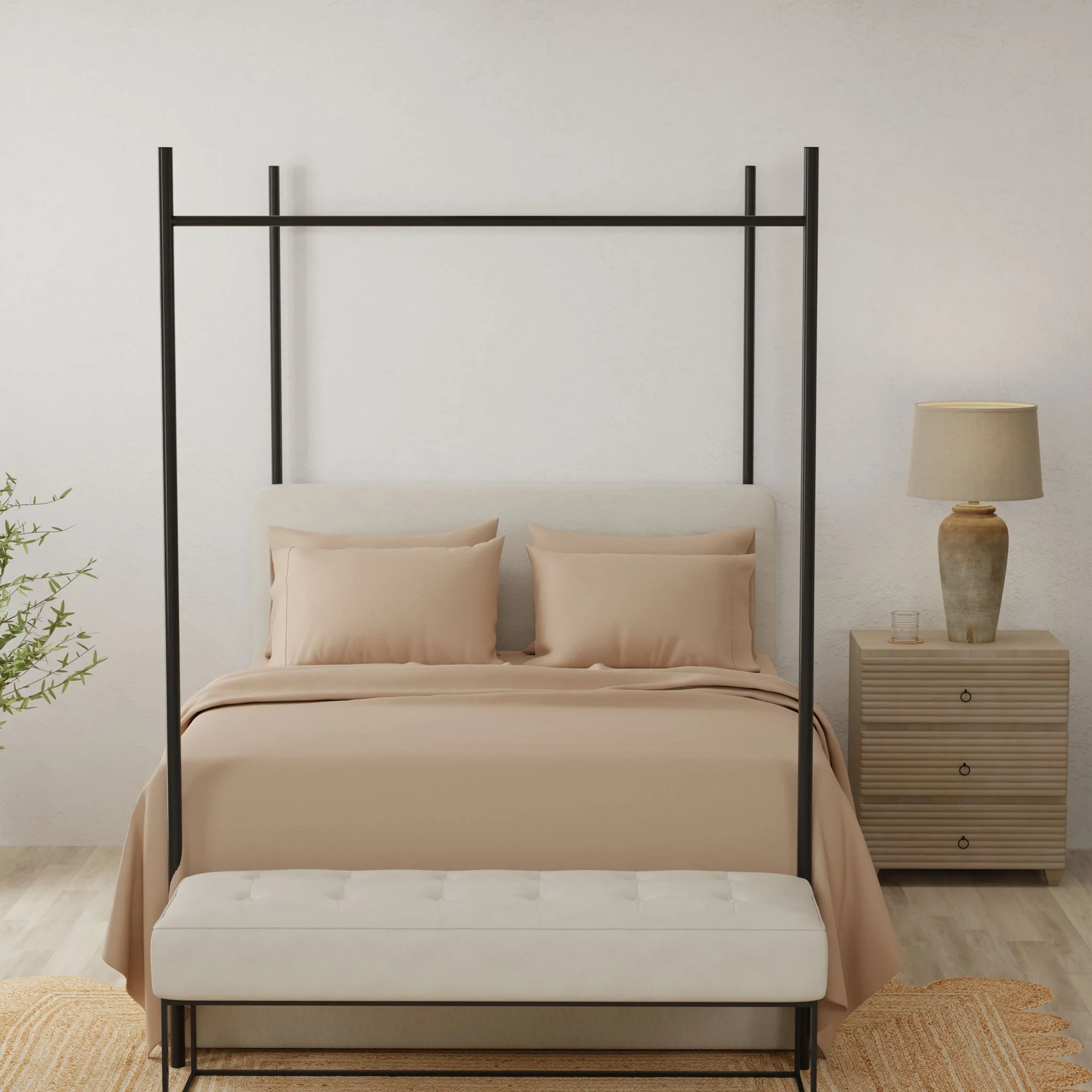 Brushed Hypoallergenic Split Sheet Set - Image 16