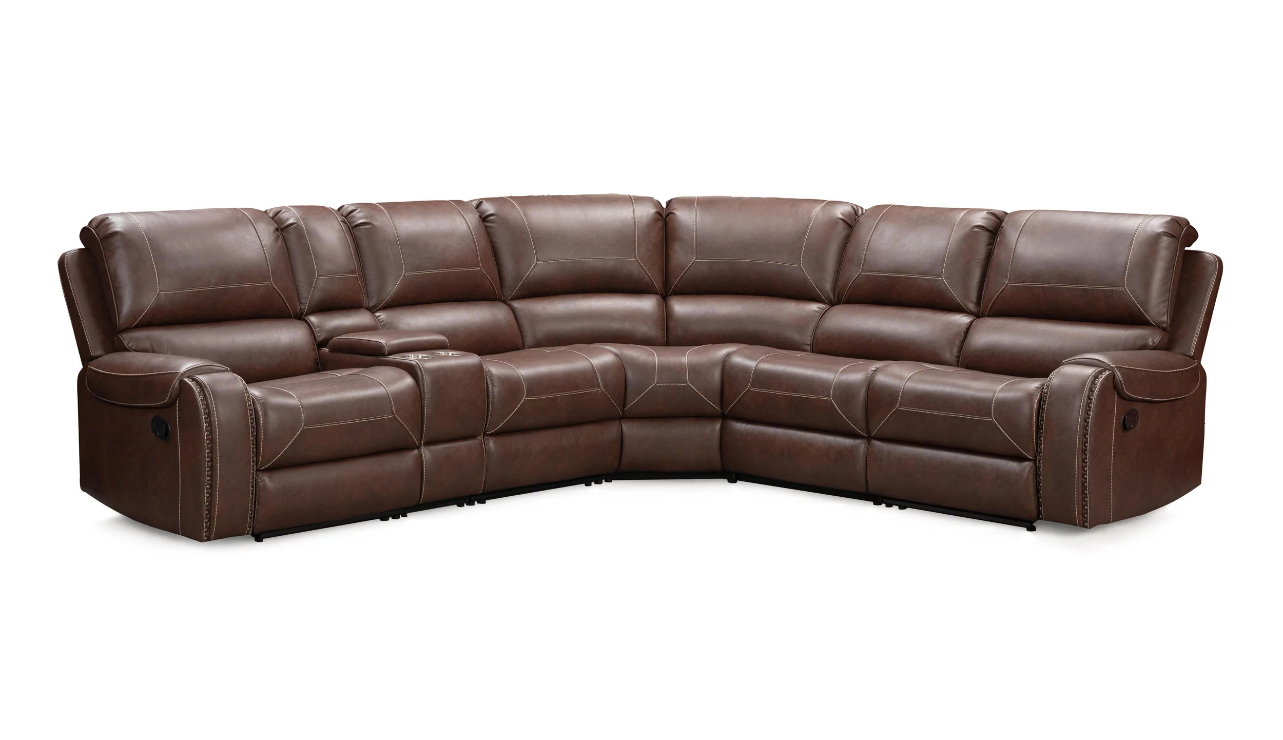 Buckeye Caramel Motion Sectional - Image 2