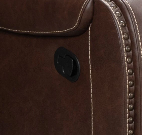 Buckeye Caramel Motion Sectional - Image 4