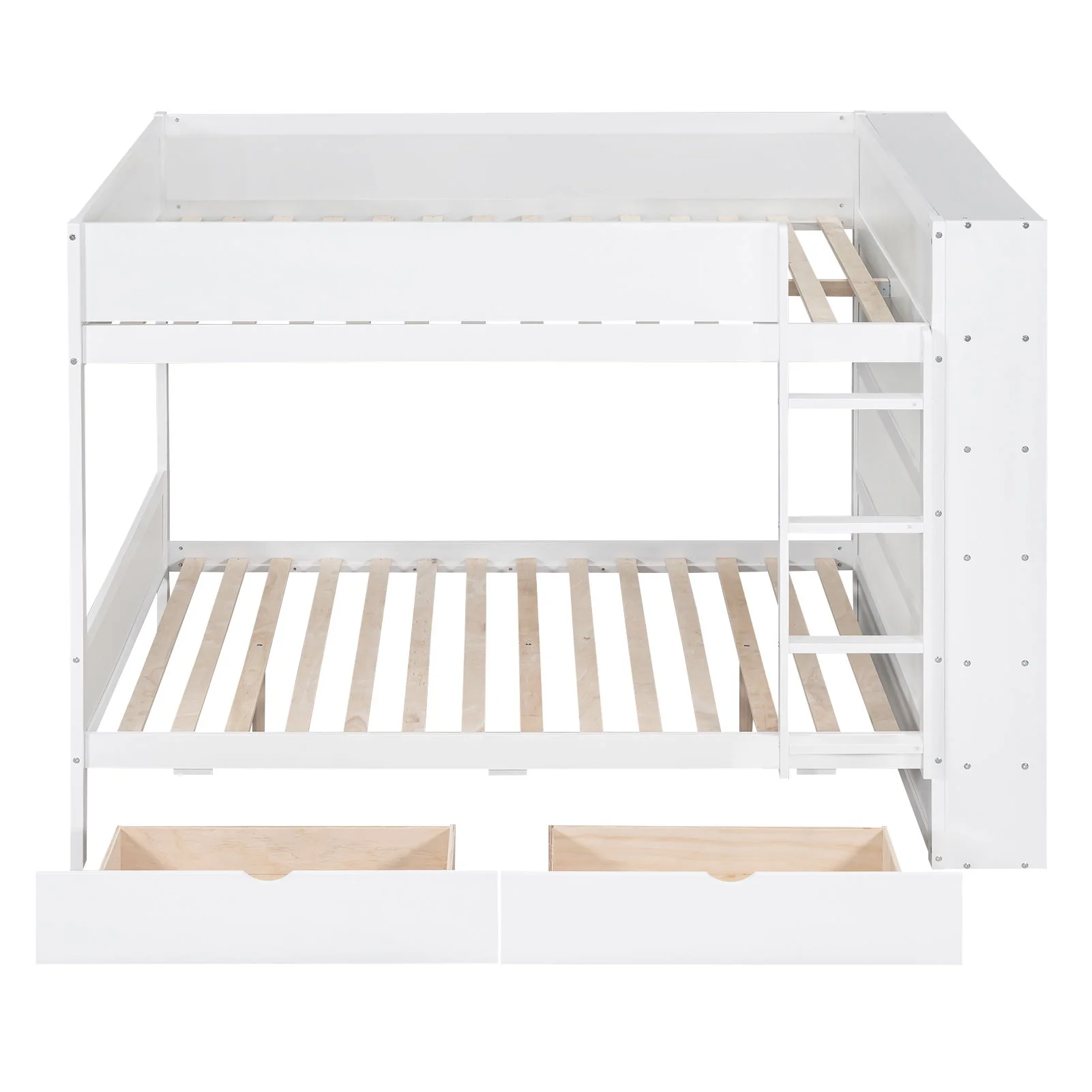 Bunk Bed With 2 Drawers And Multi Layer Cabinet - Image 6