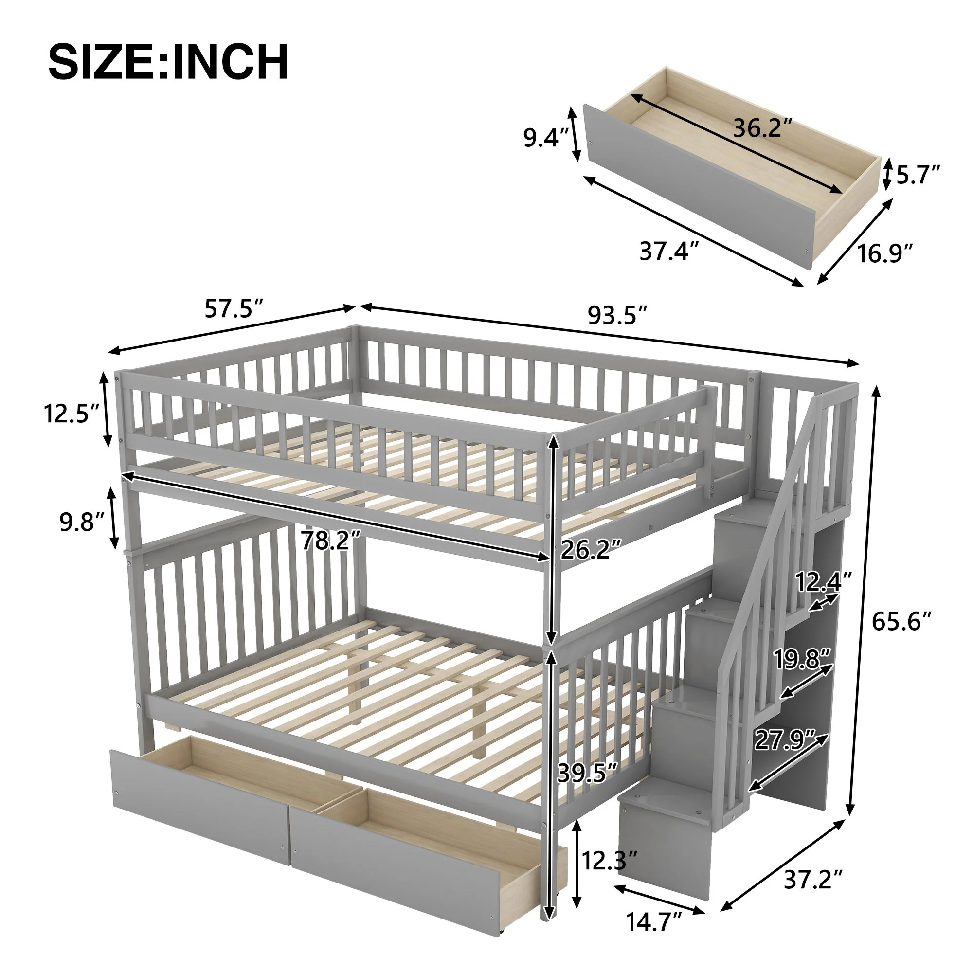 Bunk Bed With Staircase - Image 29