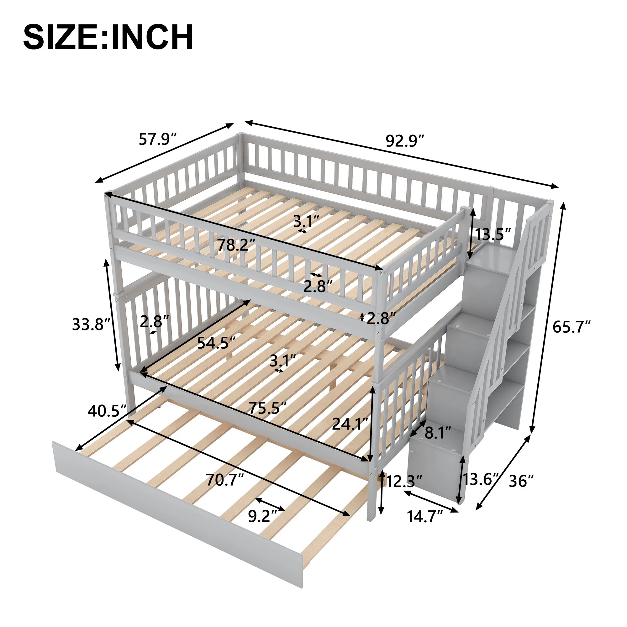 Bunk Bed With Staircase - Image 34