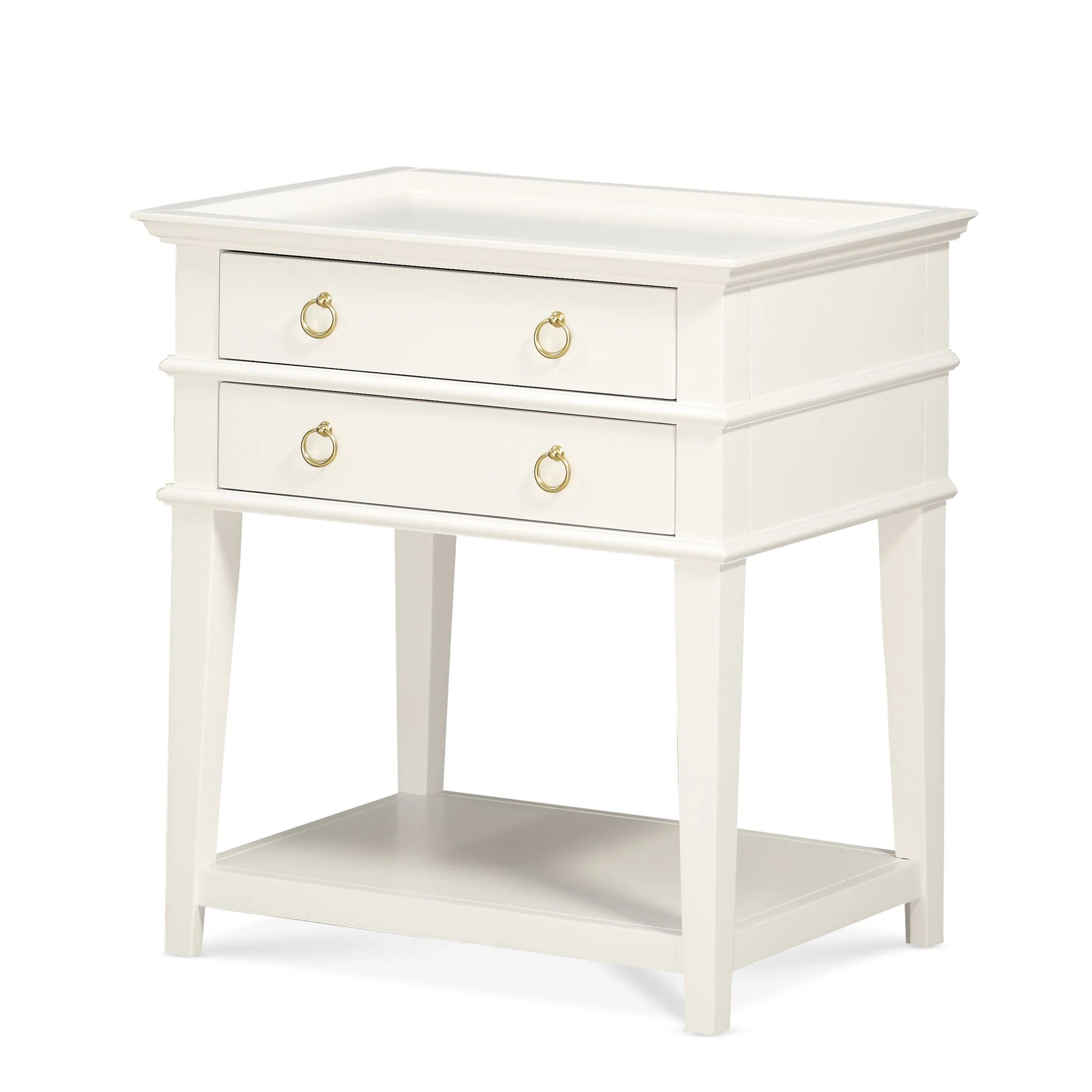 Carmona - 2 Drawer Tray Top Nightstand Pulls - Image 2