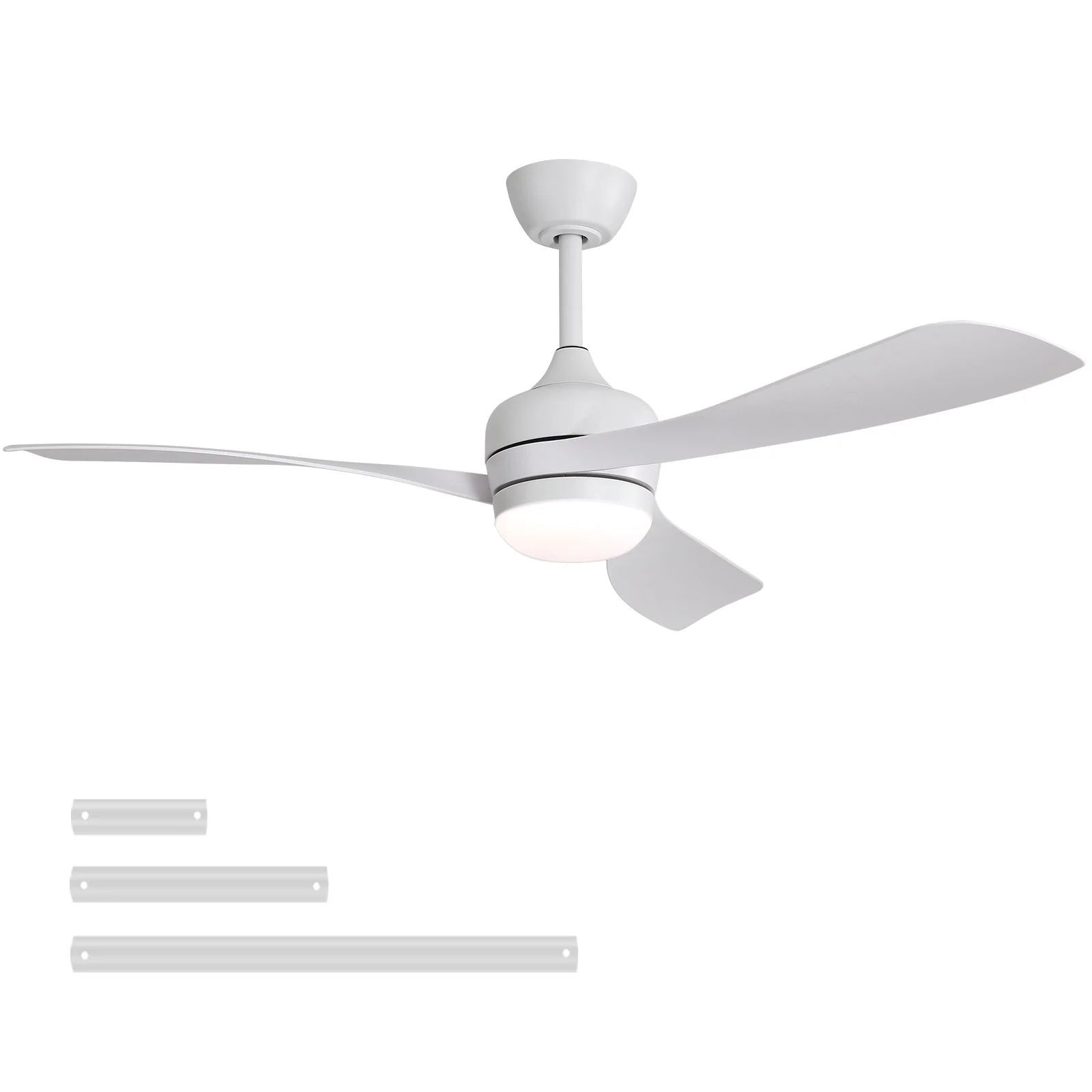 Ceiling Fan With 3 Blades, Remote Control, Reversible DC Motor, Noiseless Operation, 3 Downrods - Image 3