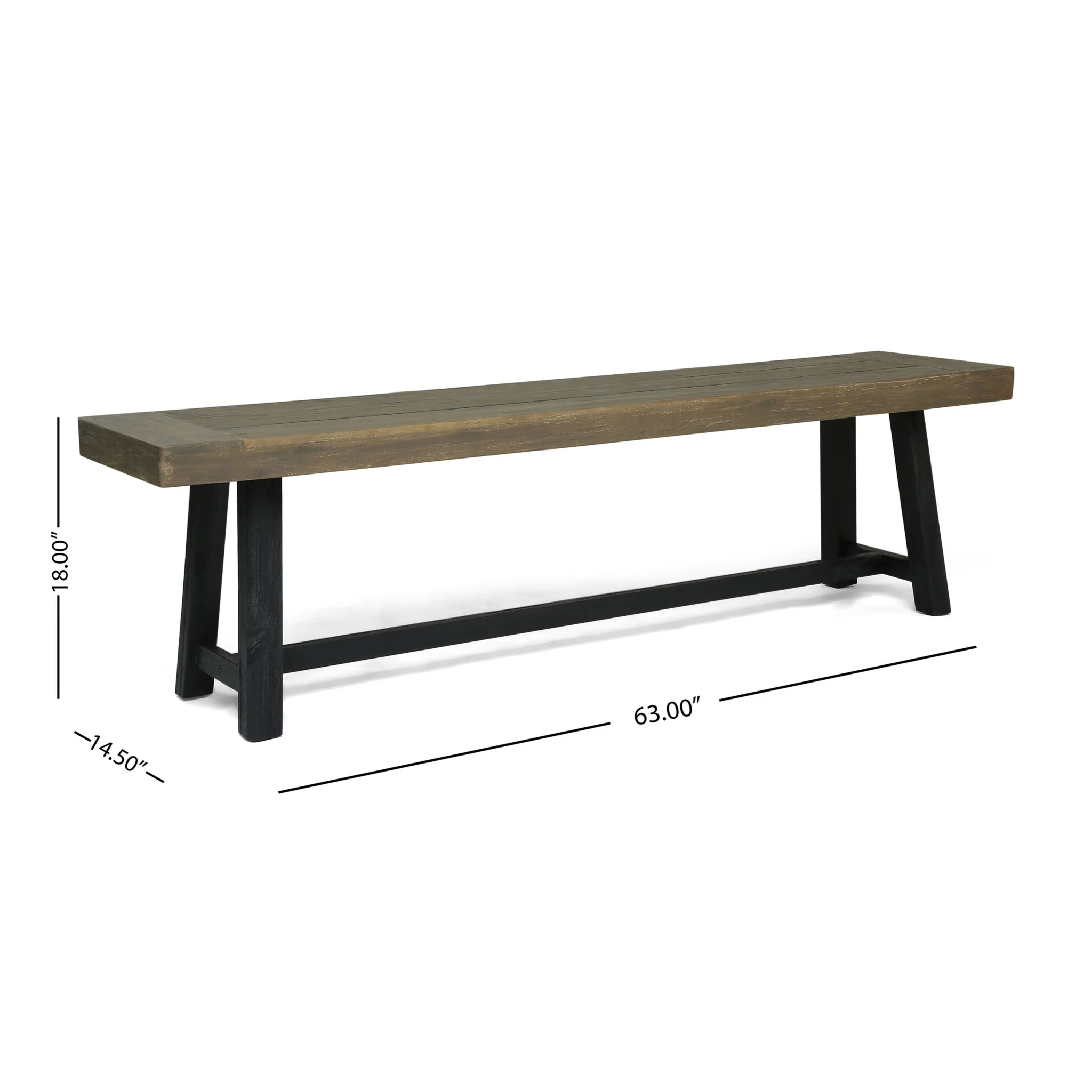 Cloud - Outdoor Bench With Acacia Wood Frame And Slat Panel Design - Image 9