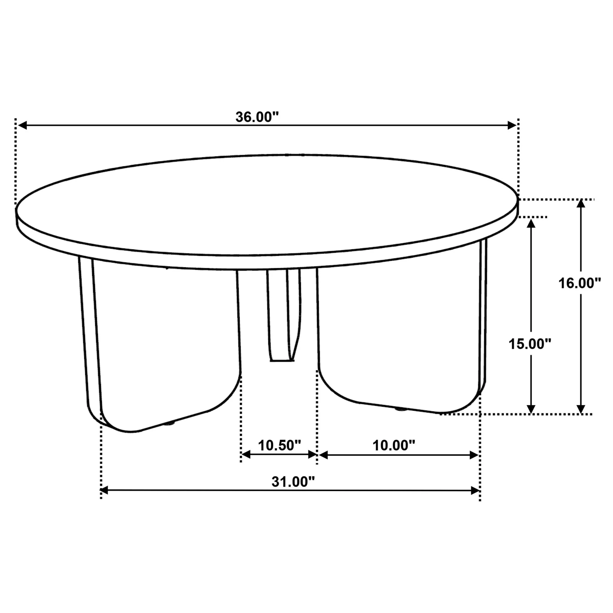Columbo - 3 Piece Coffee And End Table Set With Round Tops - Brown - Image 3