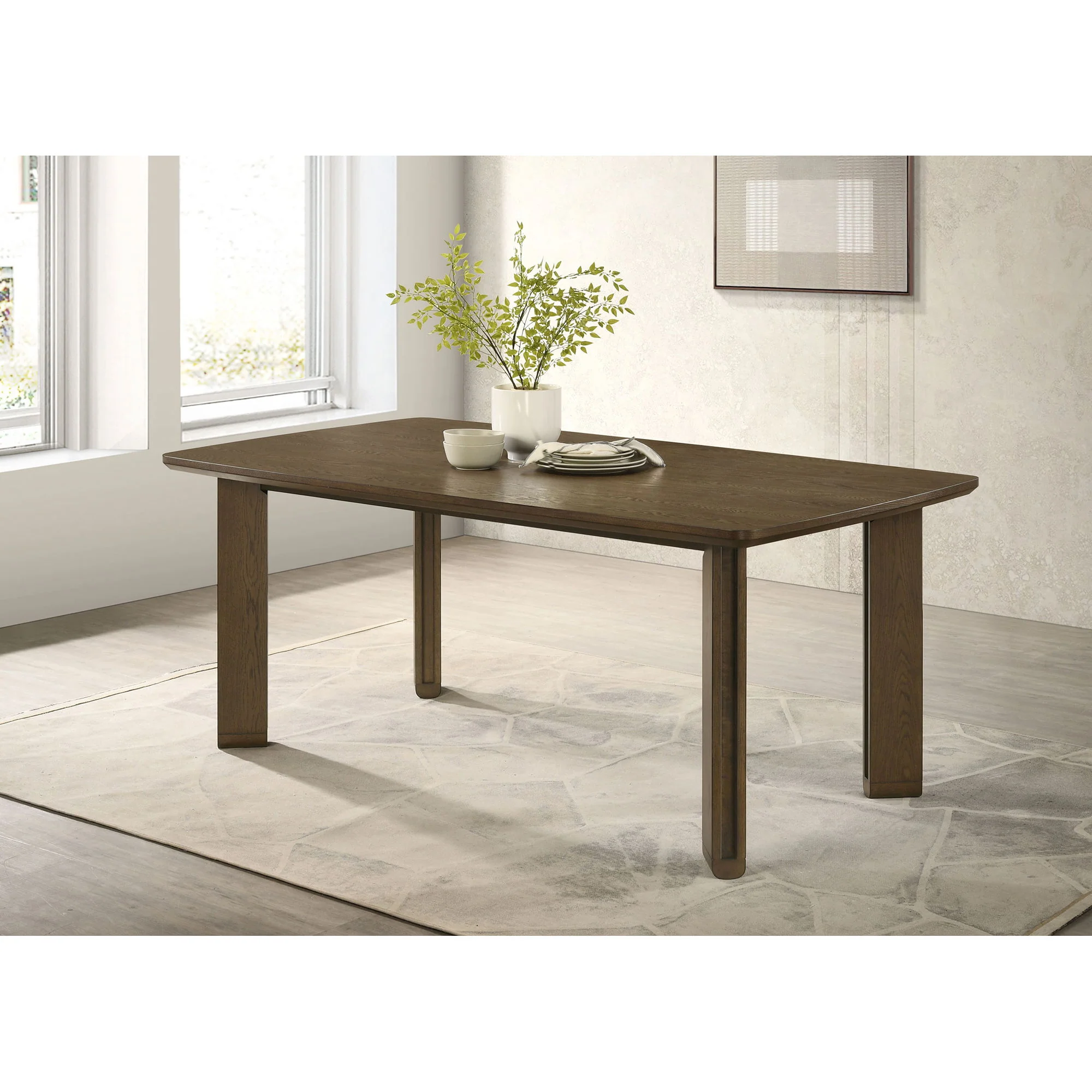 Crispin - Rectangular Dining - Brown - Image 3