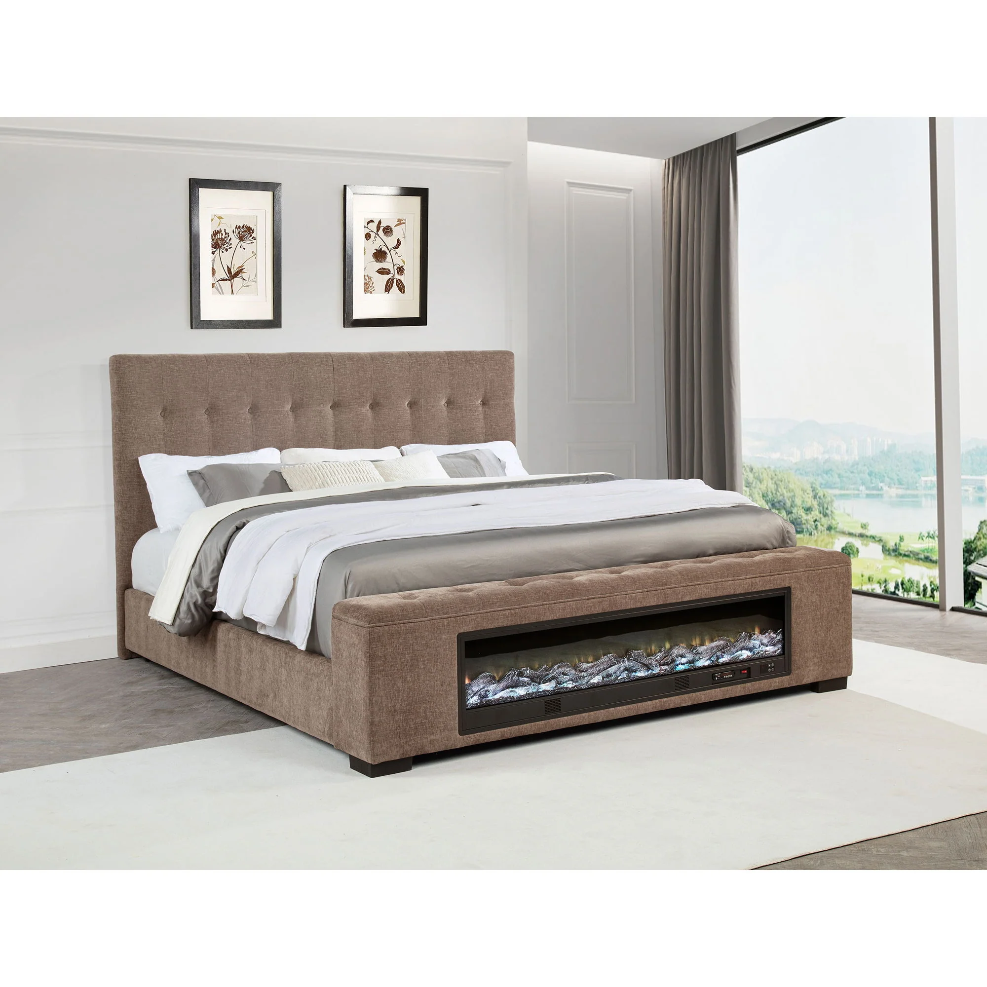 Crombie - Bed With Visual Flame Feature - Image 2
