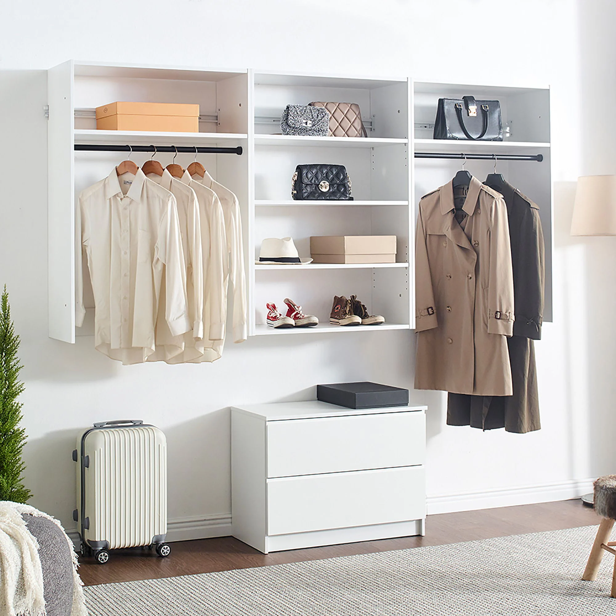 Devi - Wall Mounted Closet System With Modular Units - Image 8