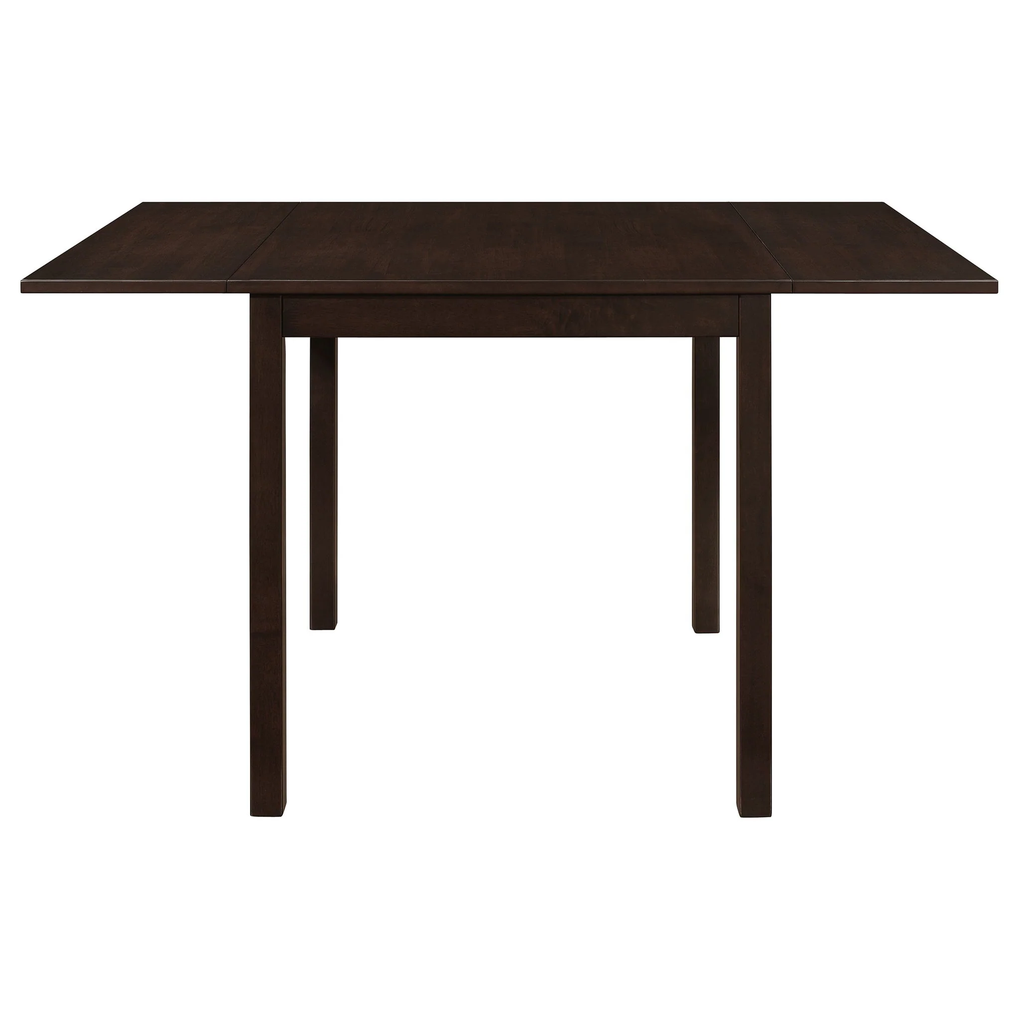Dining Table With Drop Extension Leaf Table With Foldable Ends For Compact Spaces - Brown - Image 2