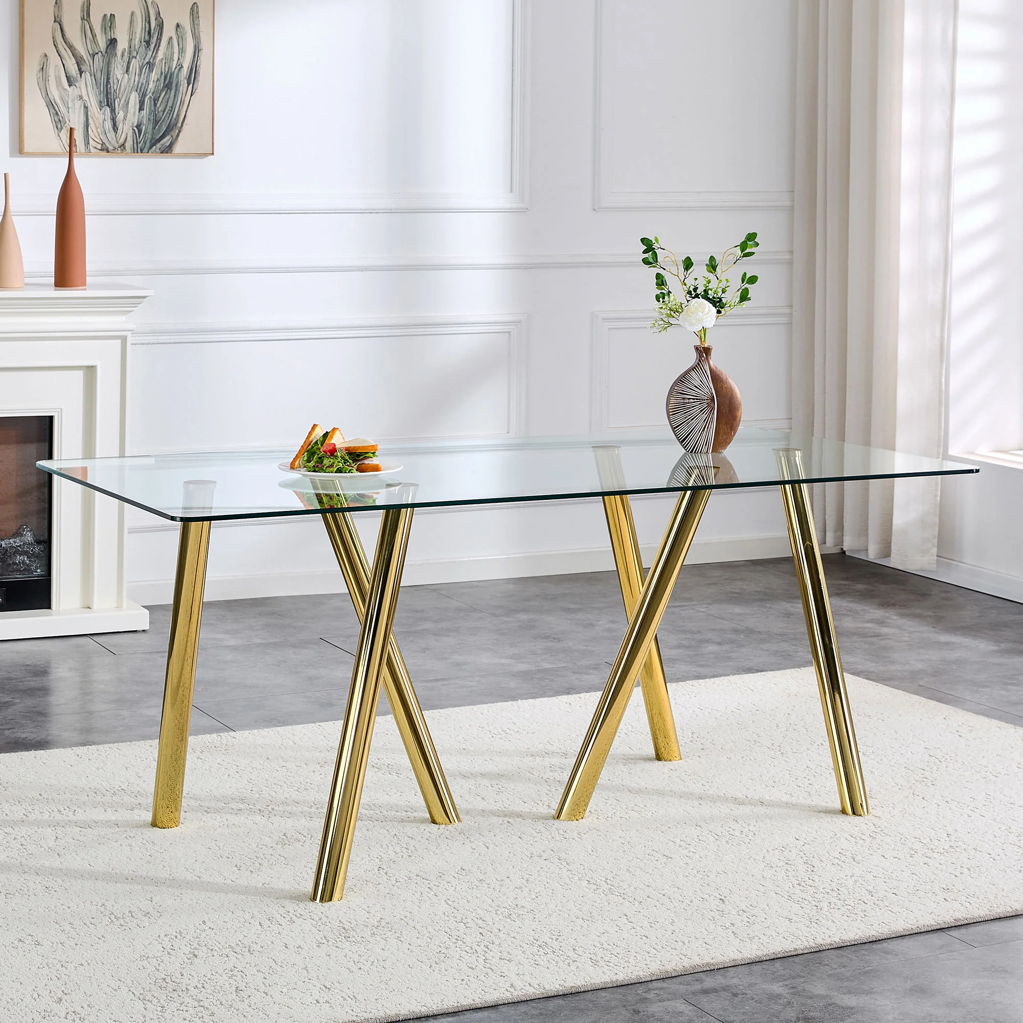 Dining Table With Transparent Surface - Image 10