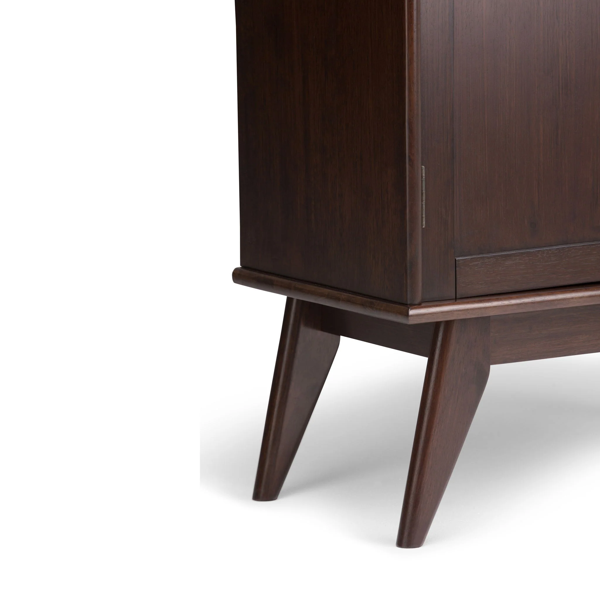 Draper - Low Storage Cabinet - Medium Auburn Brown - Image 3