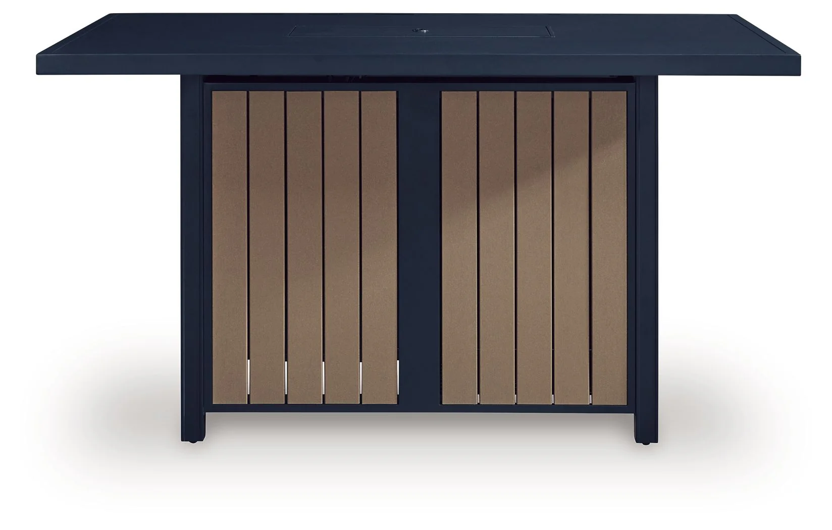 East Beach - Rectangular Bar Table With Fire Pit - Blue - Image 3
