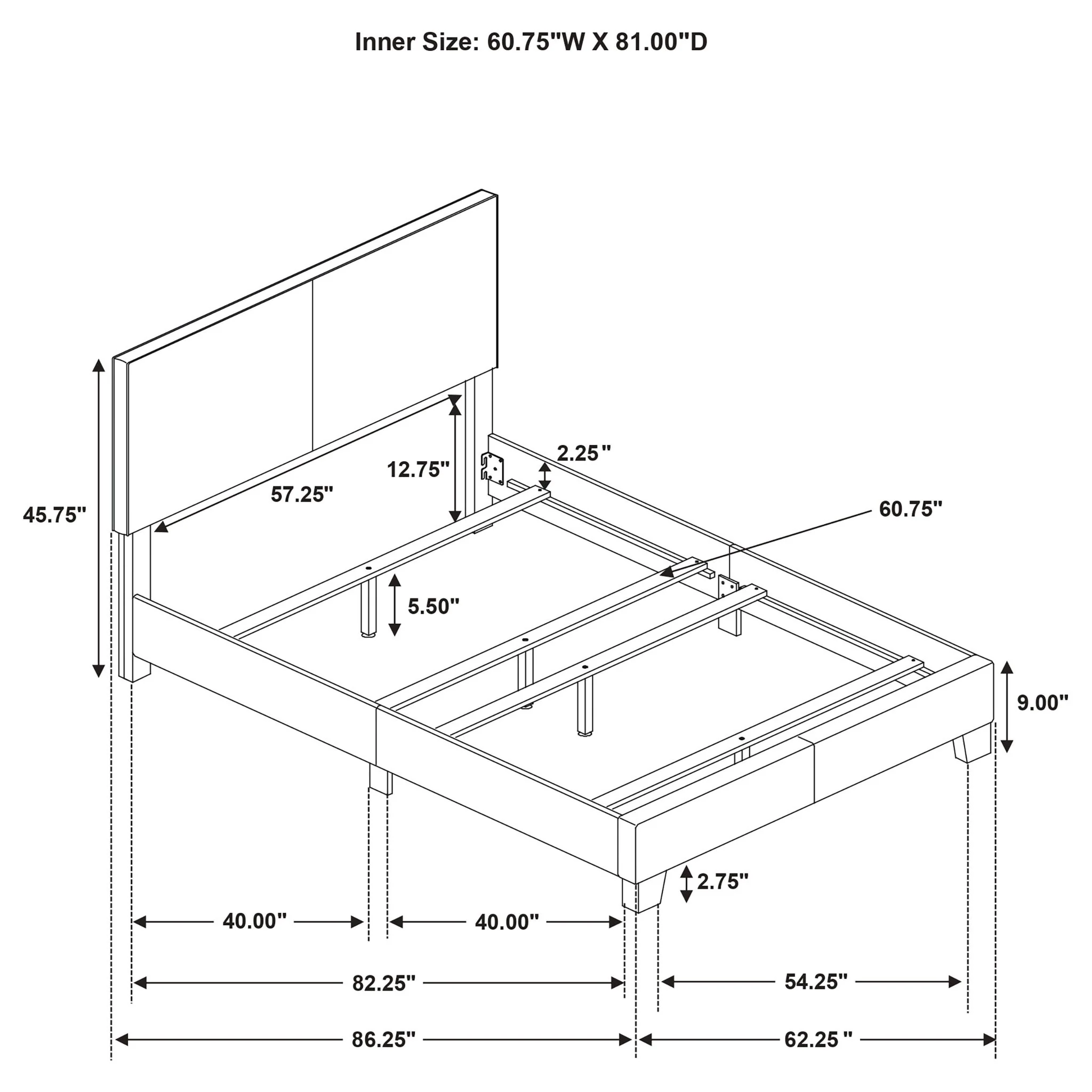 Efram - Panel Bed - Image 26