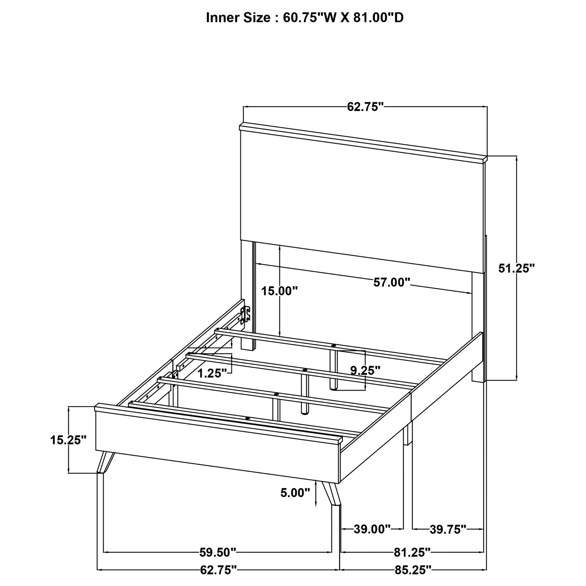 Fraser - Queen Panel Bed - Natural - Image 2