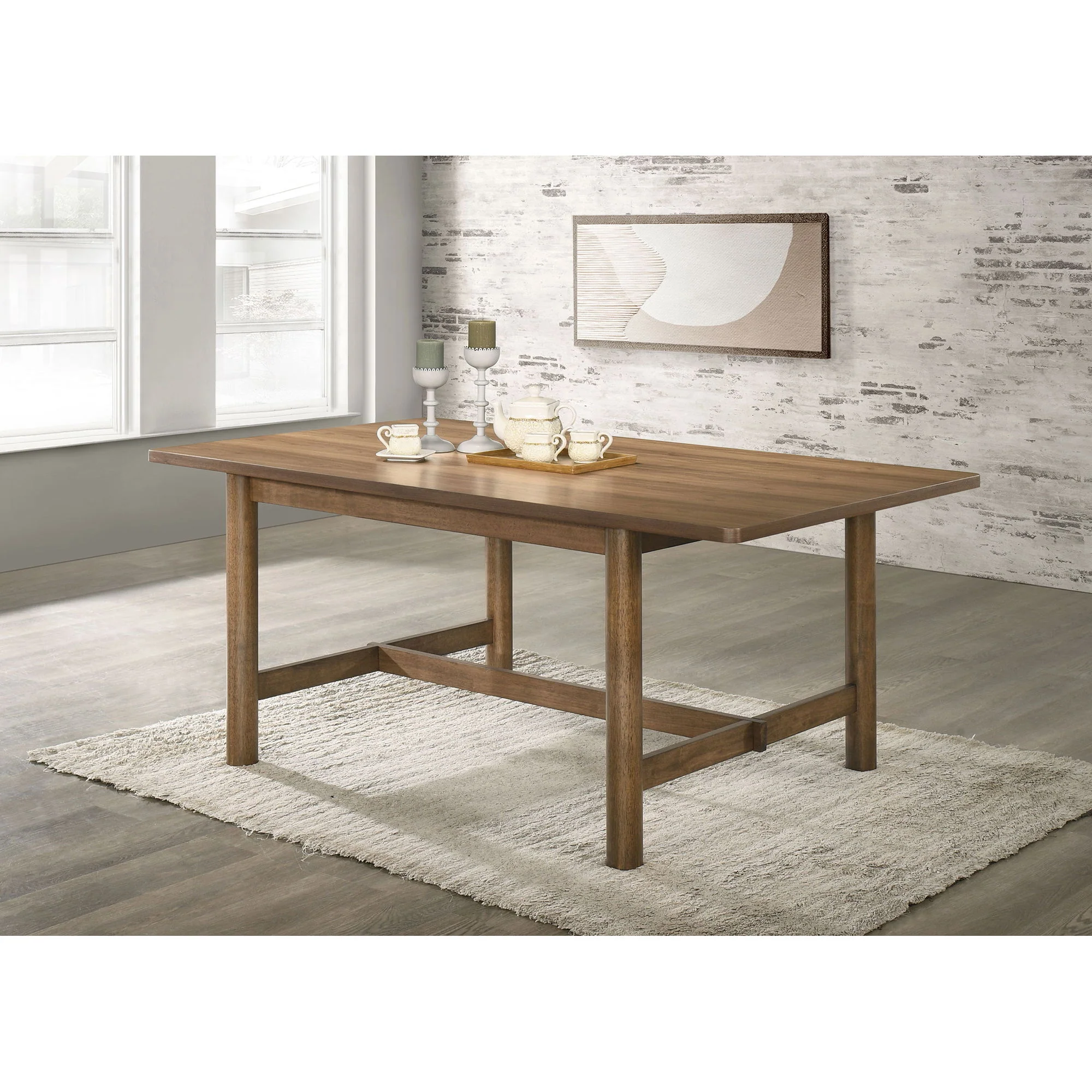Graham - Rectangular Dining Table - Walnut - Image 2