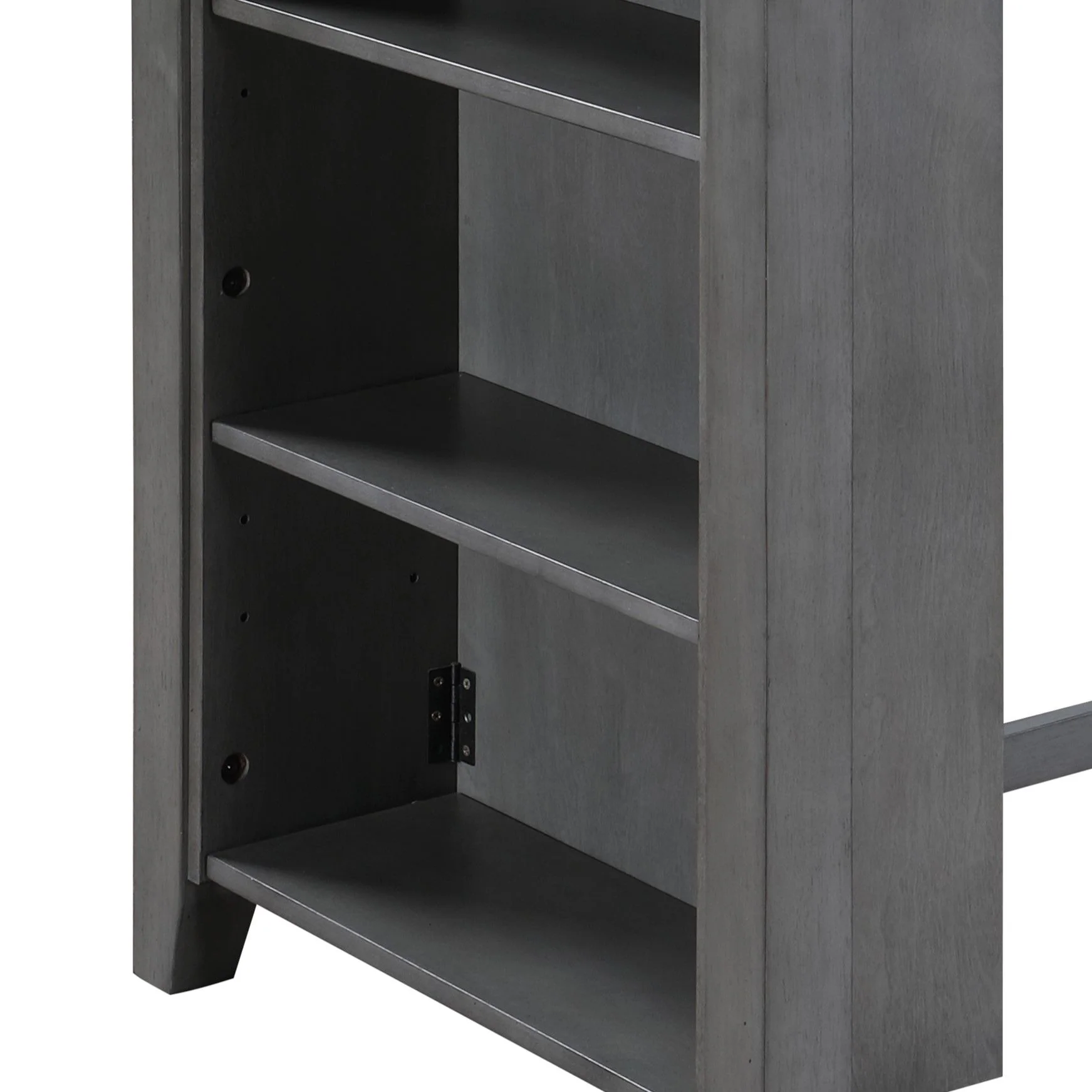 Graham - Small Space Counter Height Dining Table With USB Charging Ports And Shelves - Image 4