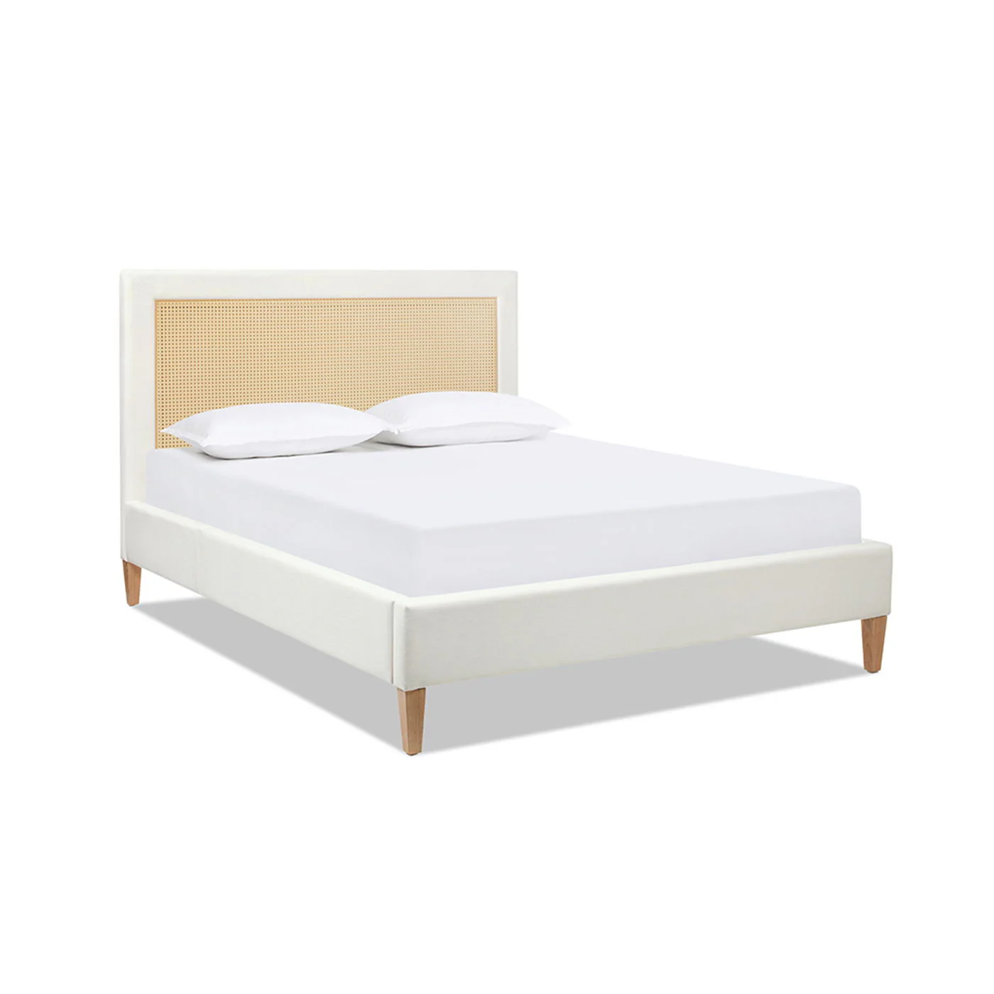 Haley - Upholstered Cane Back Platform Bed - Image 3