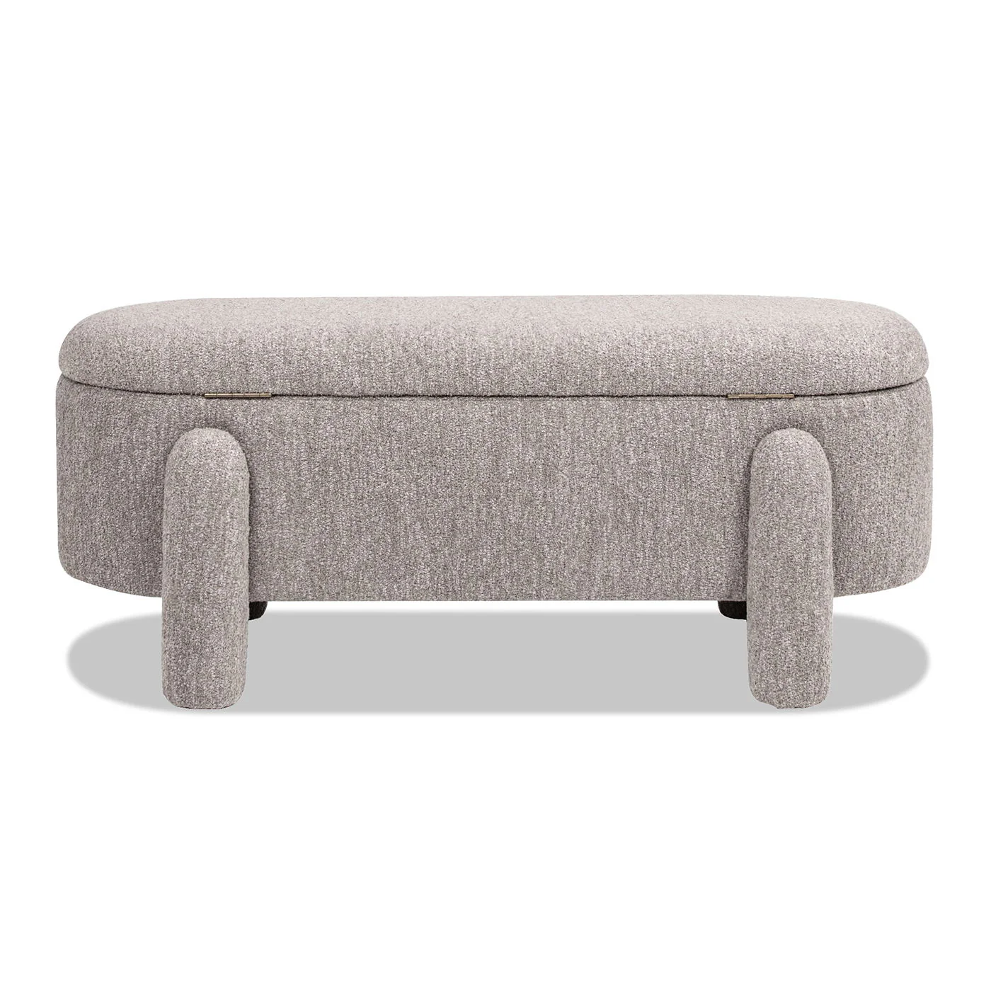 Hugo - Oval Fully Upholstered Storage Bench - Image 4