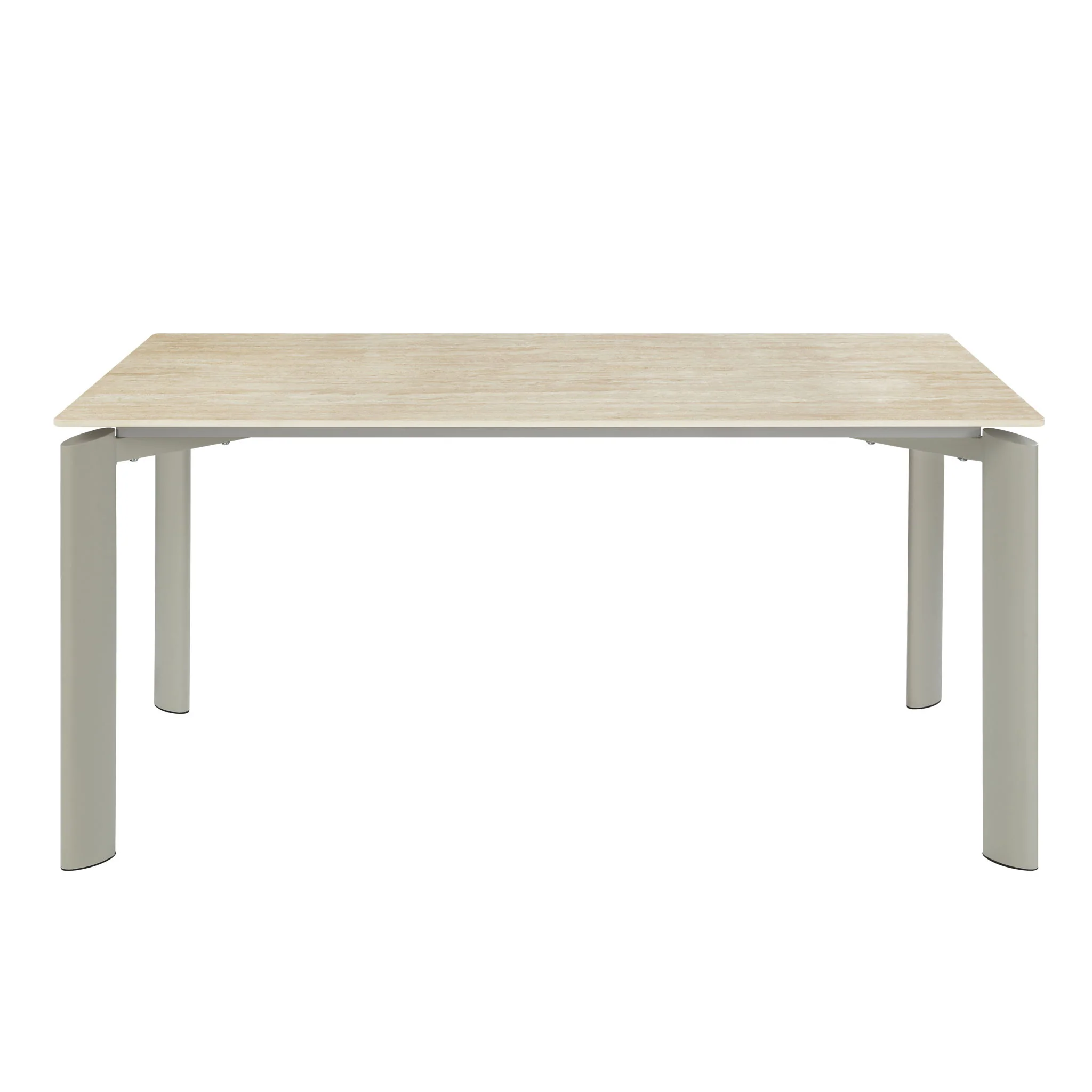 Ingram - Ceramic Top Dining Table - Light Gray - Image 3
