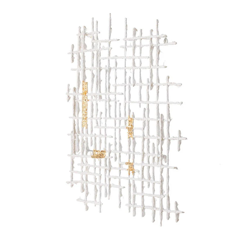Iron Wall Decor - White / Gold - Image 2