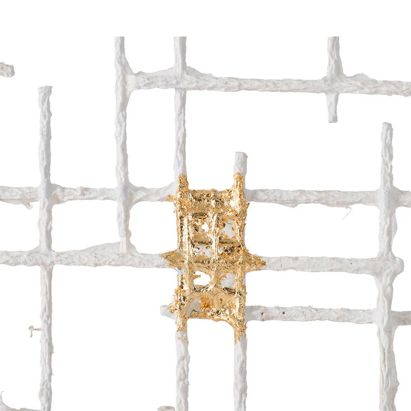 Iron Wall Decor - White / Gold - Image 3