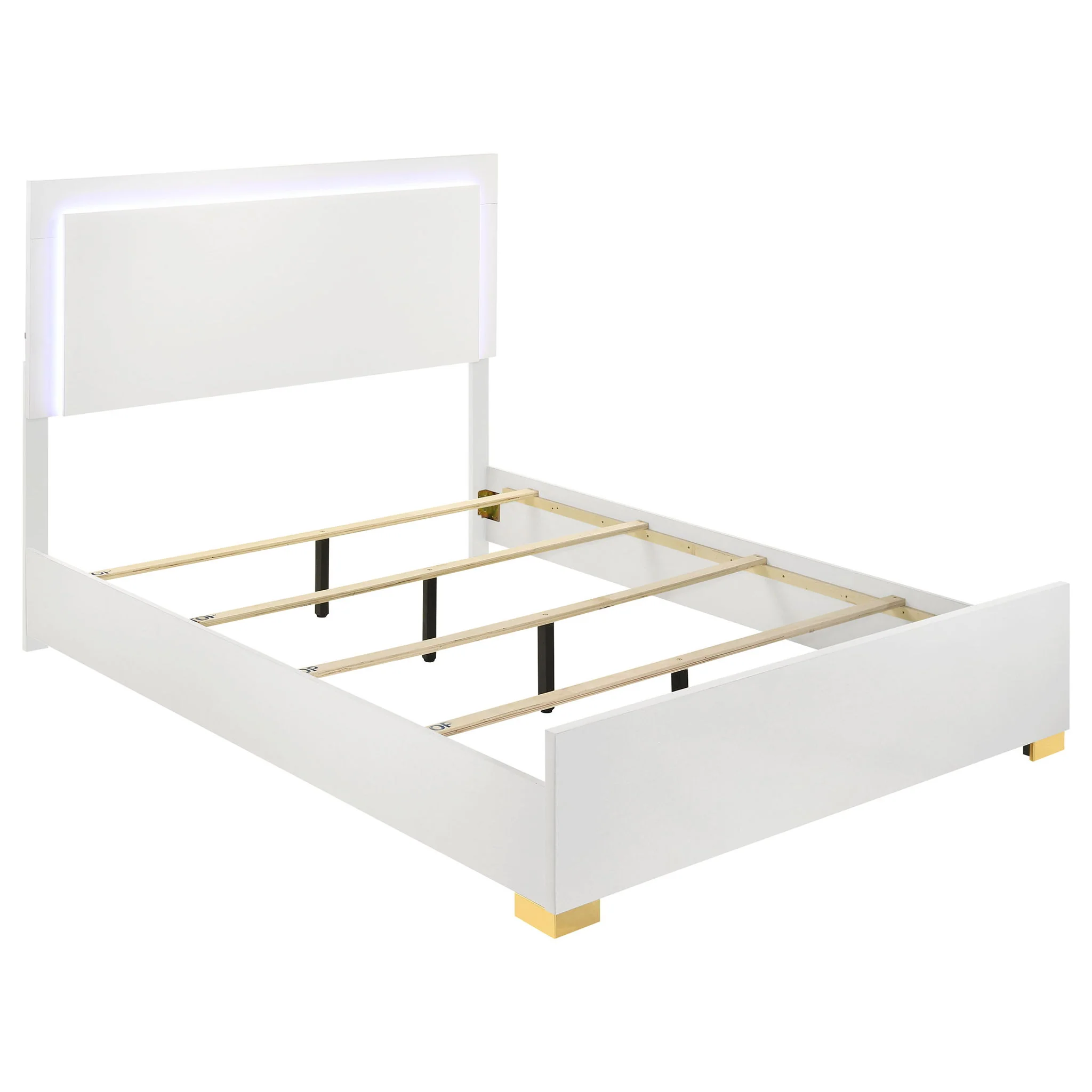 Jeremiah - LED Panel Bed With Touch Controlled Lighting