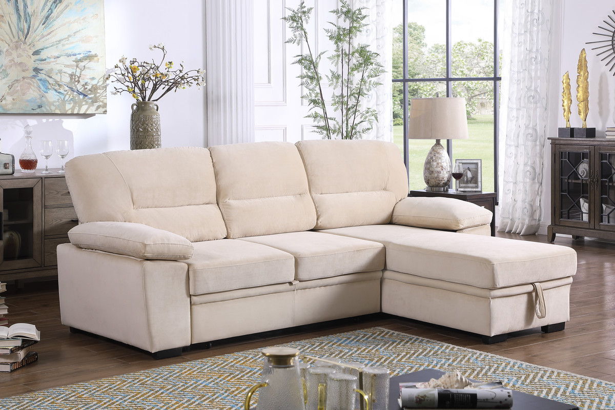 Kipling - Reversible Sleeper Sectional Sofa Chaise - Image 10