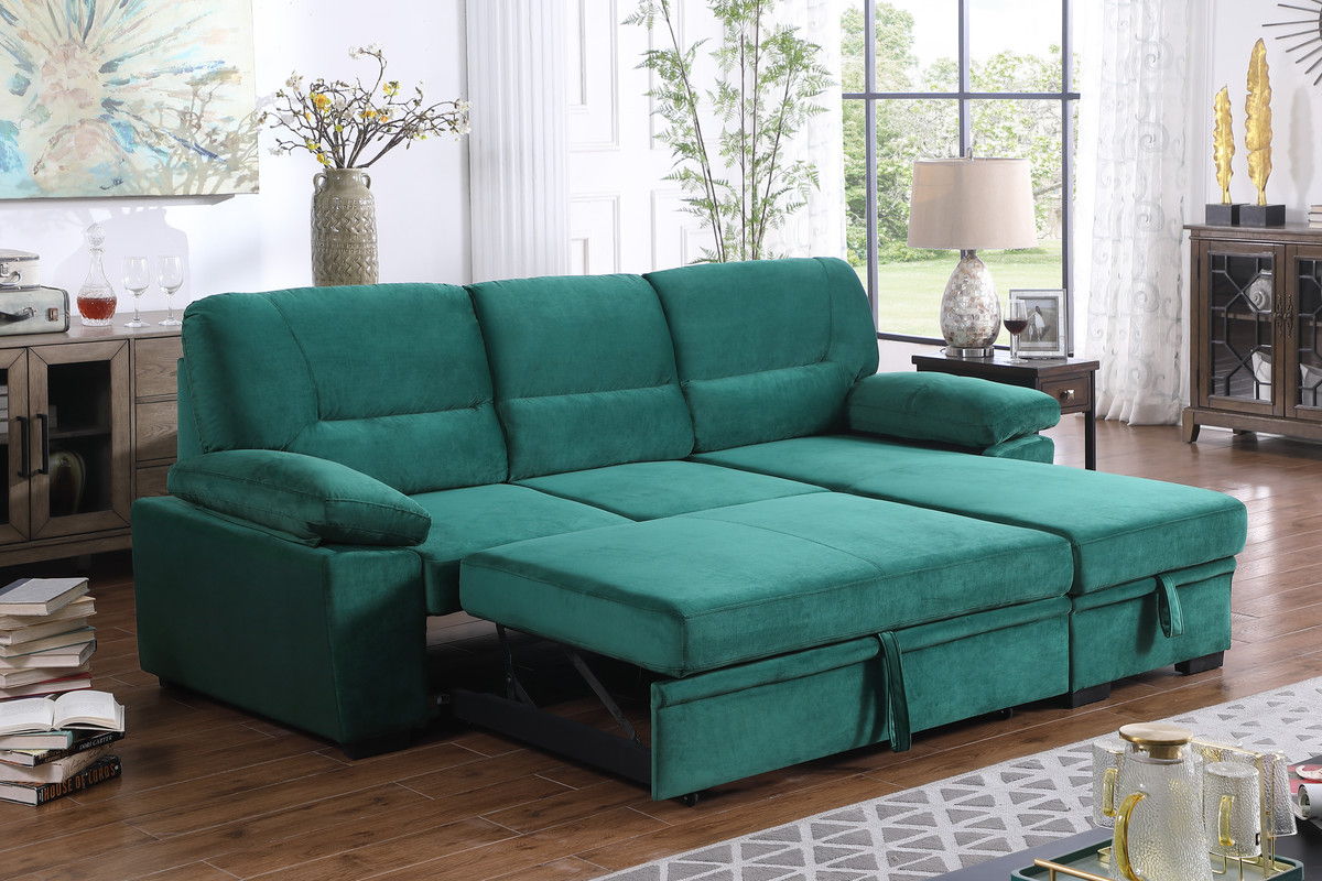 Kipling - Reversible Sleeper Sectional Sofa Chaise - Image 2