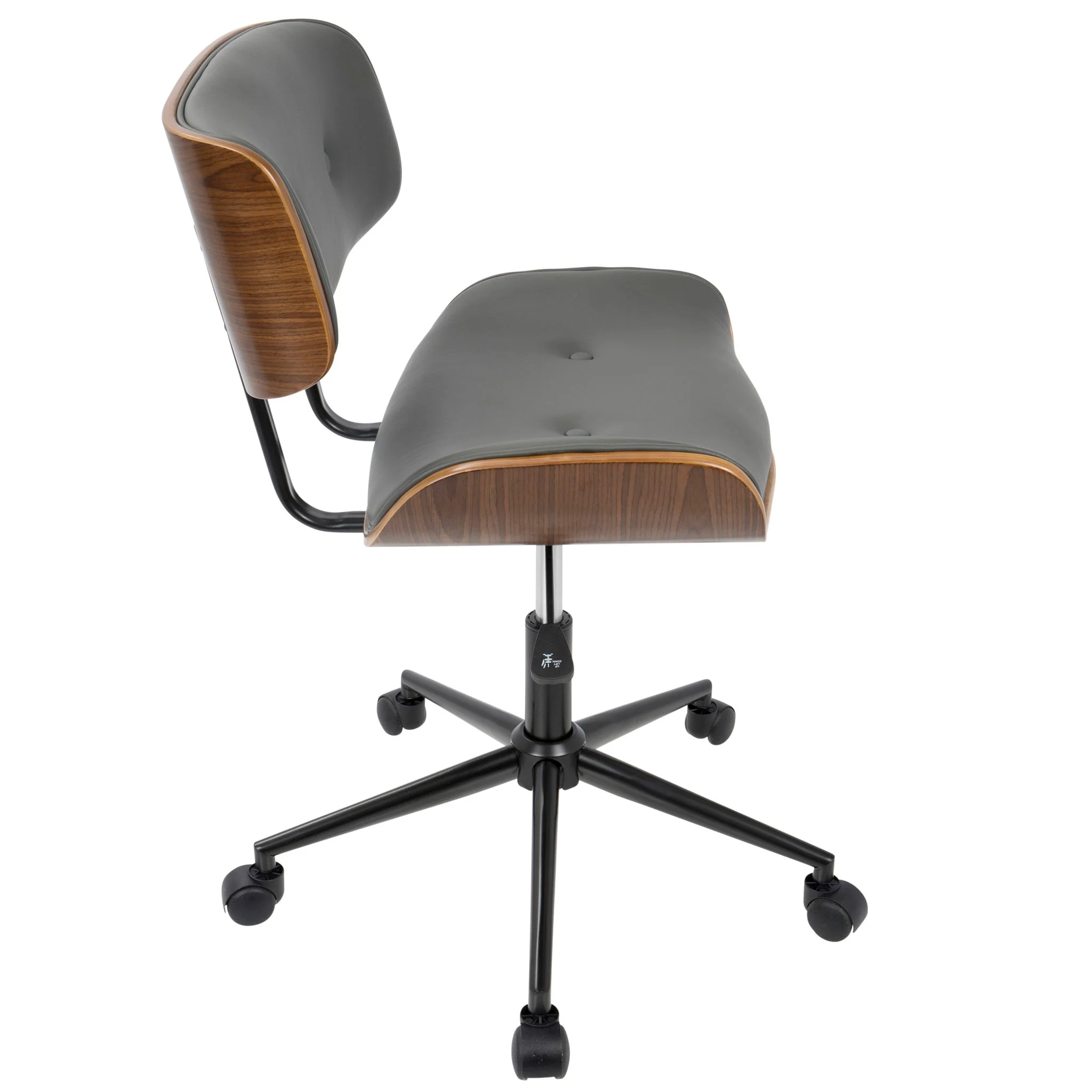 Lombardi - Mid Century Modern Adjustable Office Chair With Swivel - Image 11