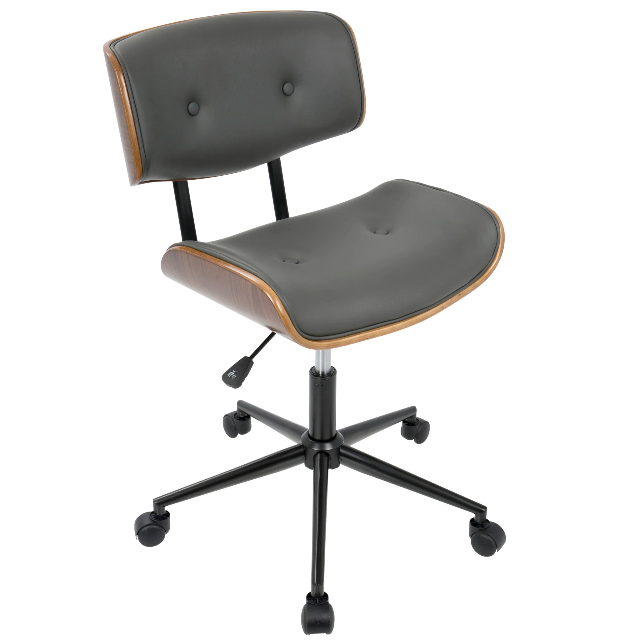 Lombardi - Mid Century Modern Adjustable Office Chair With Swivel - Image 4