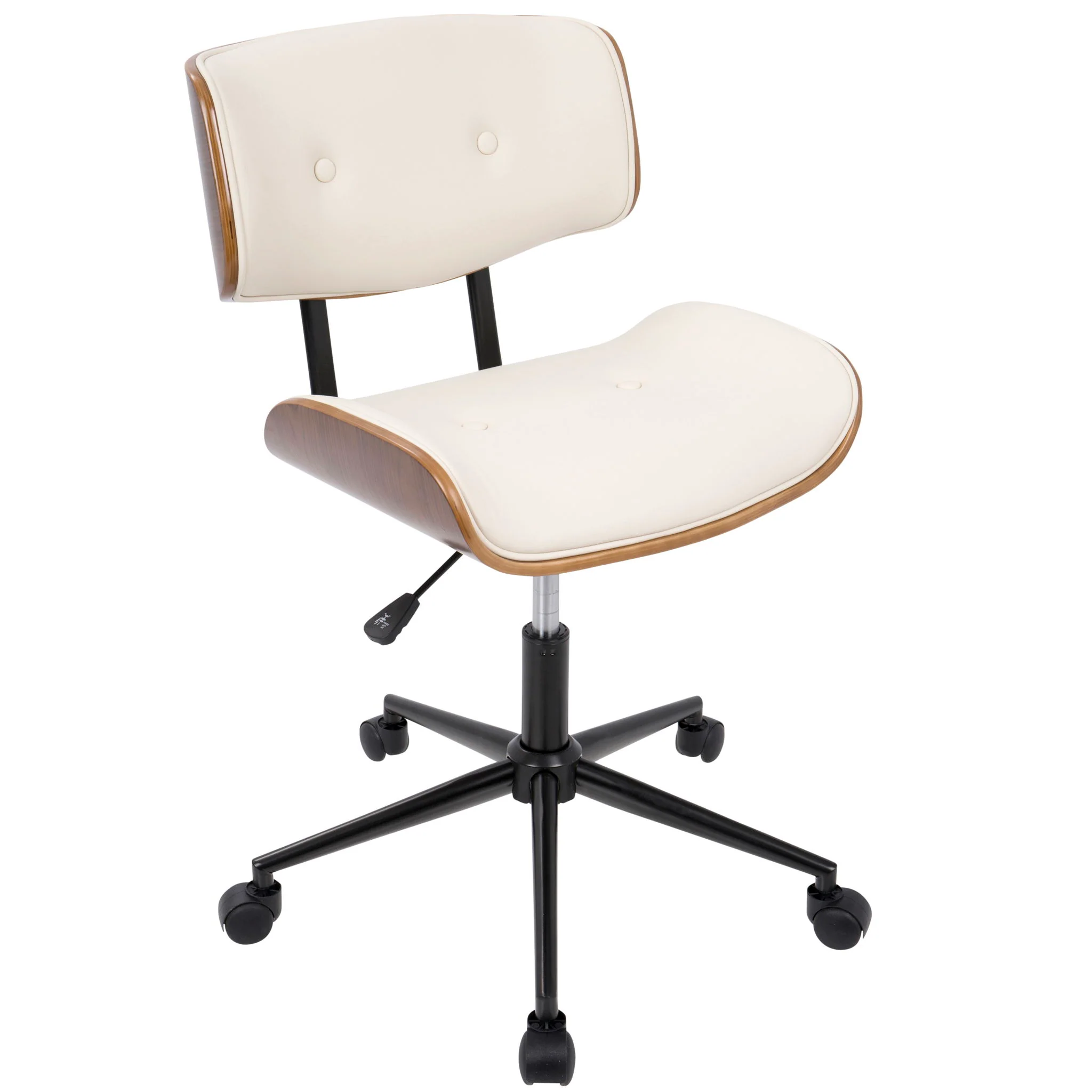 Lombardi - Mid Century Modern Adjustable Office Chair With Swivel - Image 5