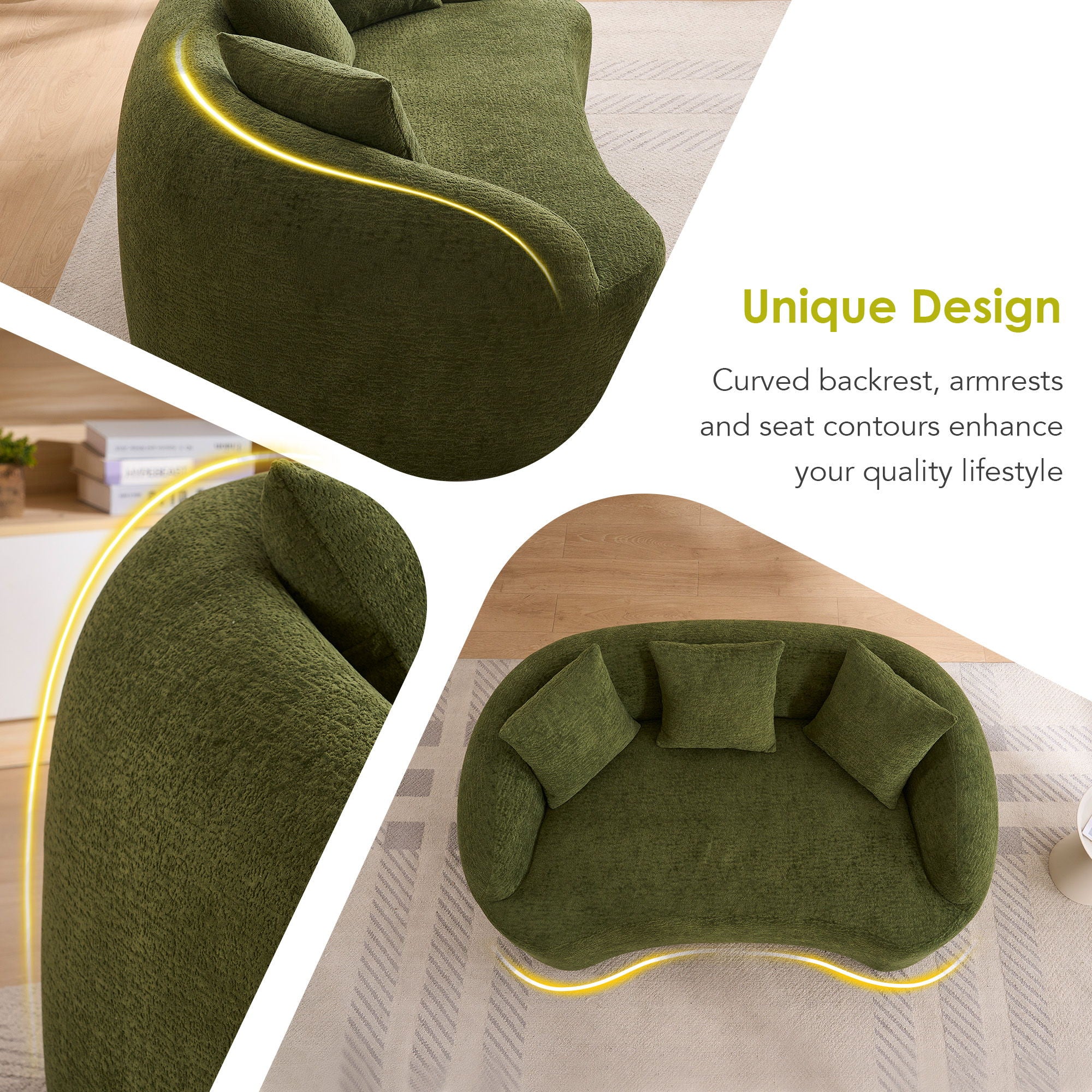 Loveseat Sofa, Compact Design For Small Spaces - Image 9