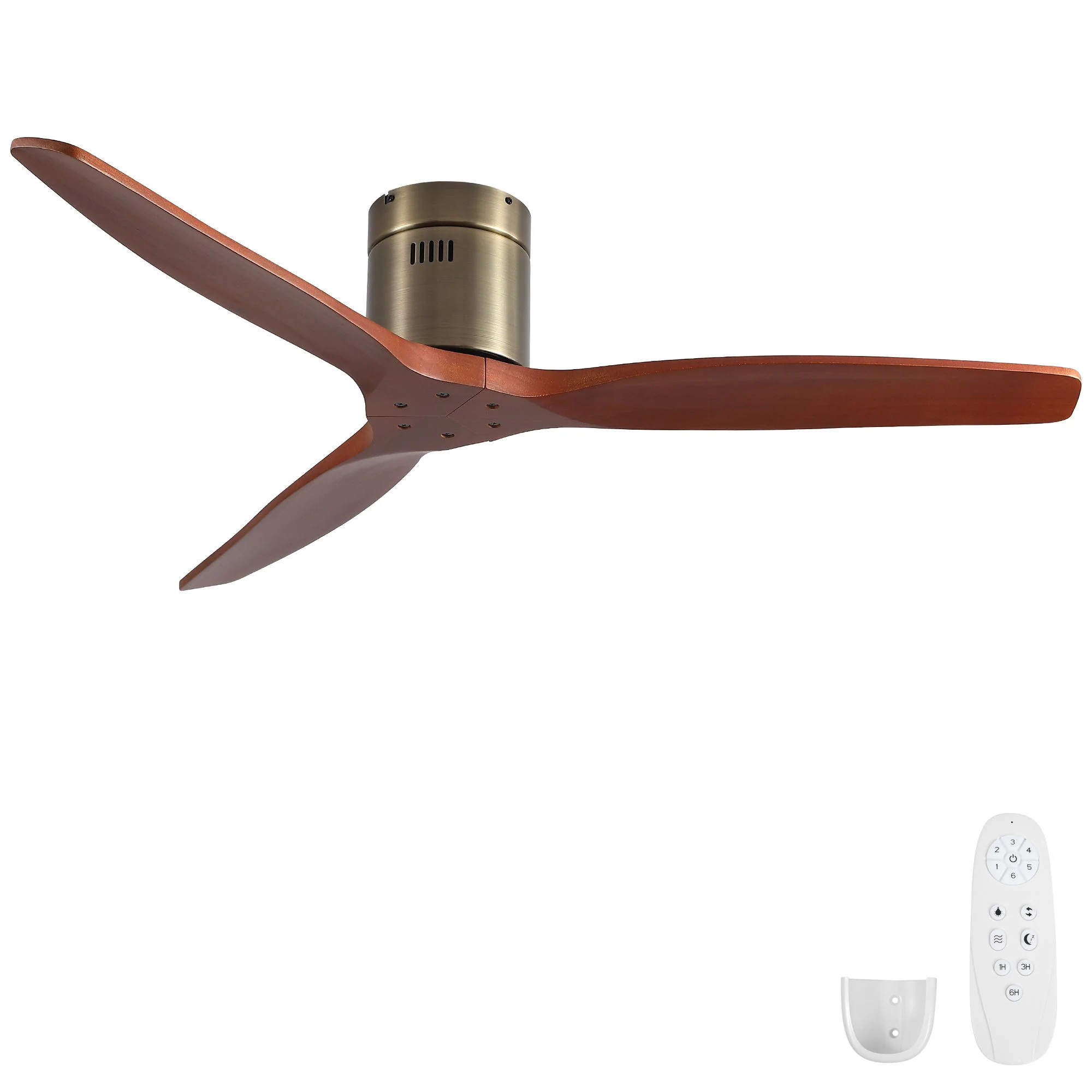 Low Profile Flush Mount Ceiling Fan Without Light - Image 2