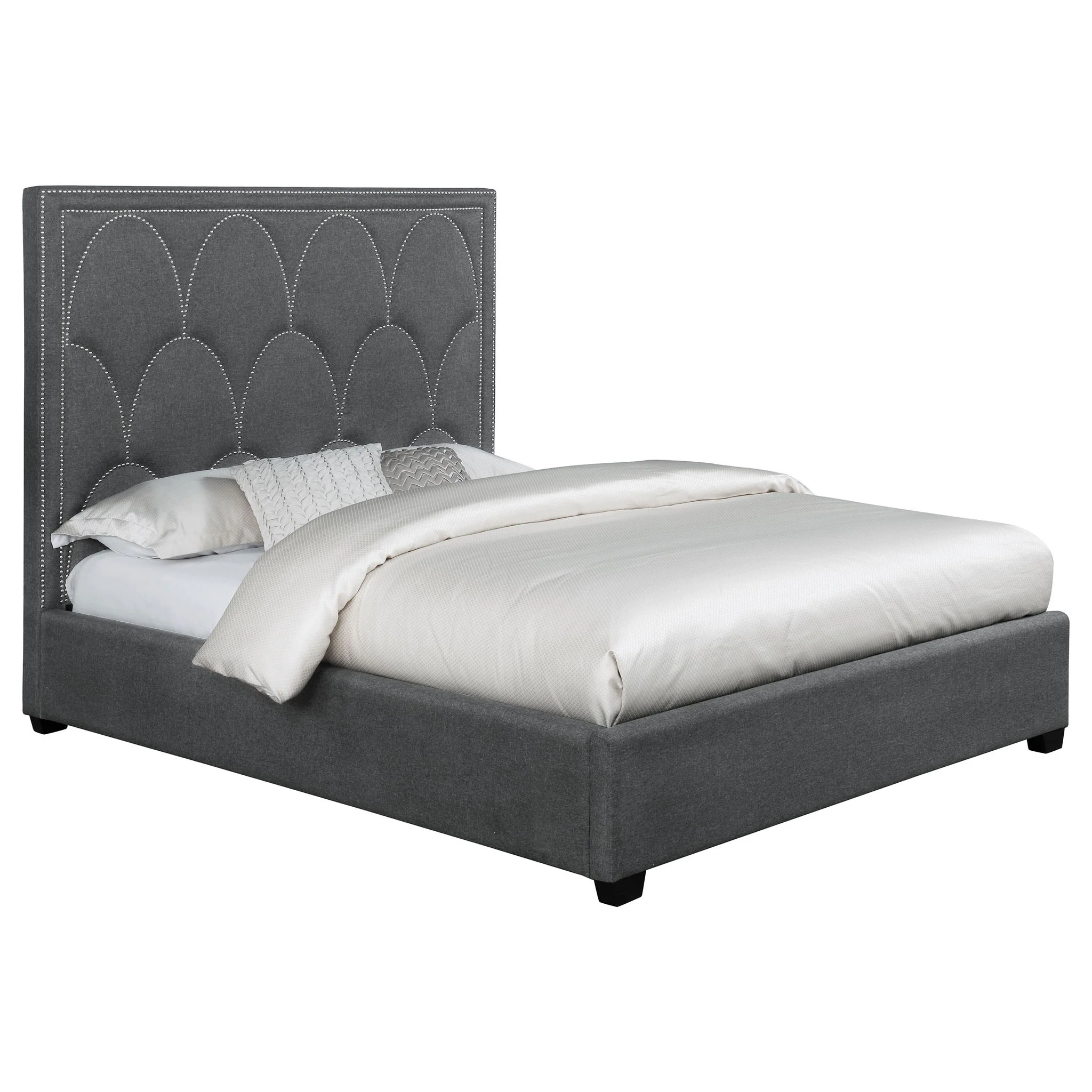 Maille - Panel Bed With Scalloped Headboard - Image 2