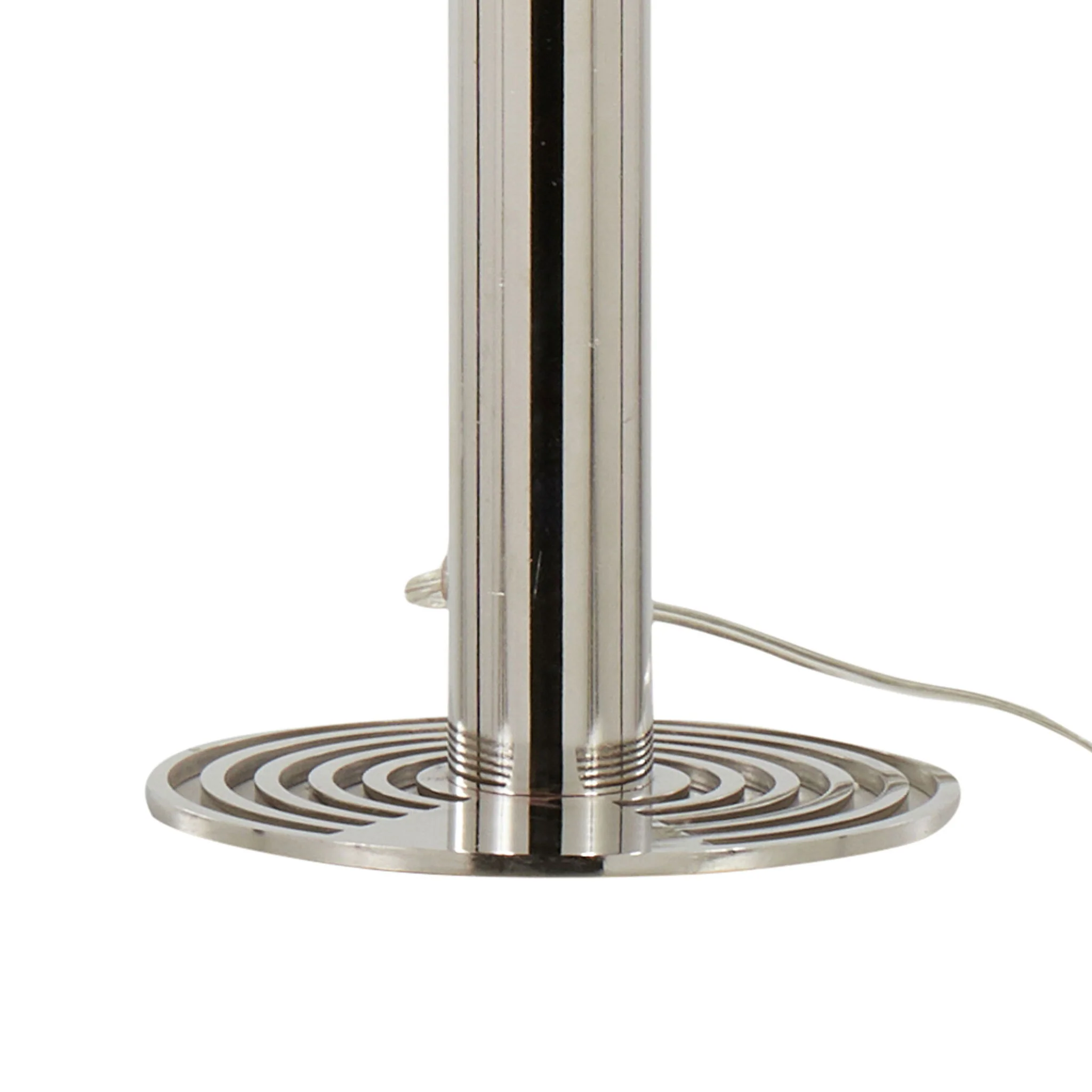 Master - 29" Contemporary Table Lamp (Set of 2) - Polished Nickel / White - Image 2
