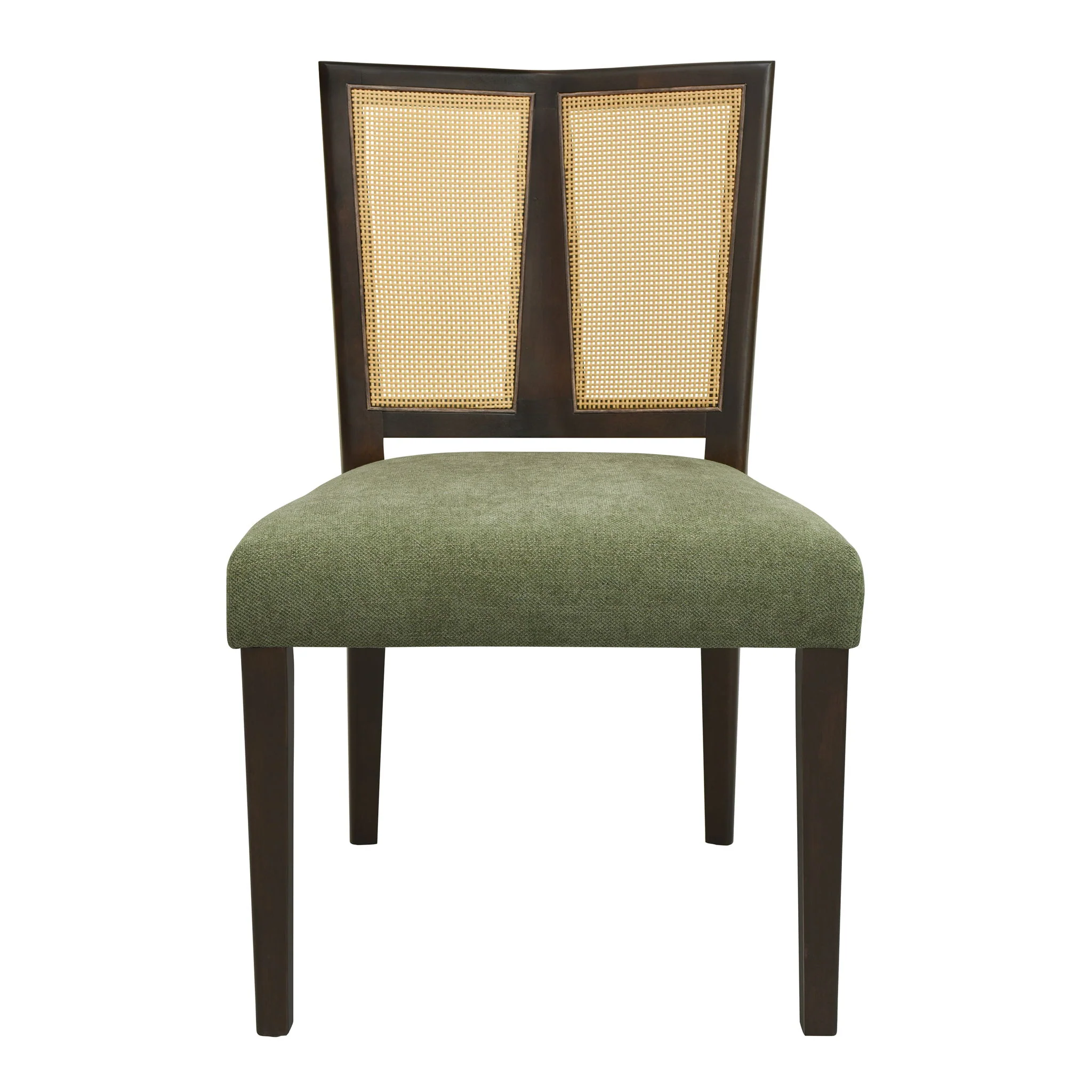 Mid Century Rattan Dining Chair Without Arms Set - Image 4