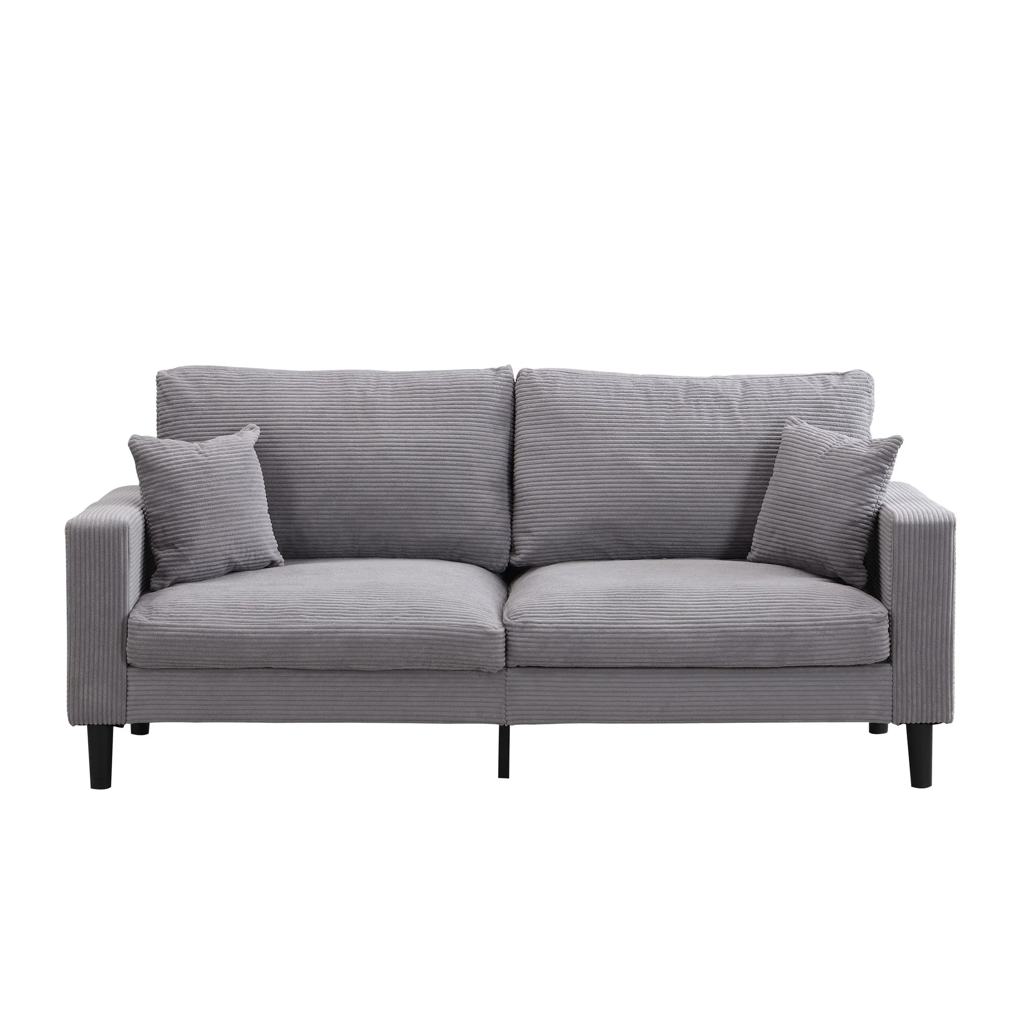 Modern Upholstered 2 Piece Sofa Set With 3 Seater And 2 Seater - Image 6