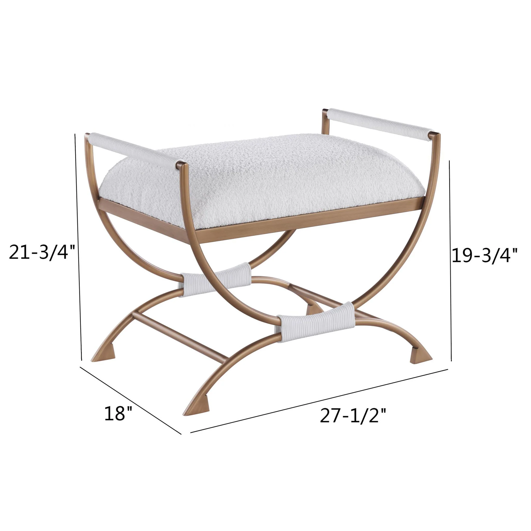 Nora - Bench - White - Image 2