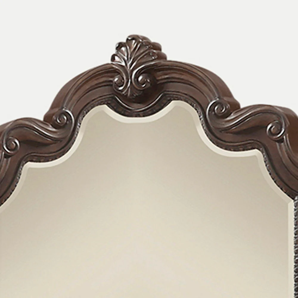 Ornate Mirror - Mahogany - Image 2